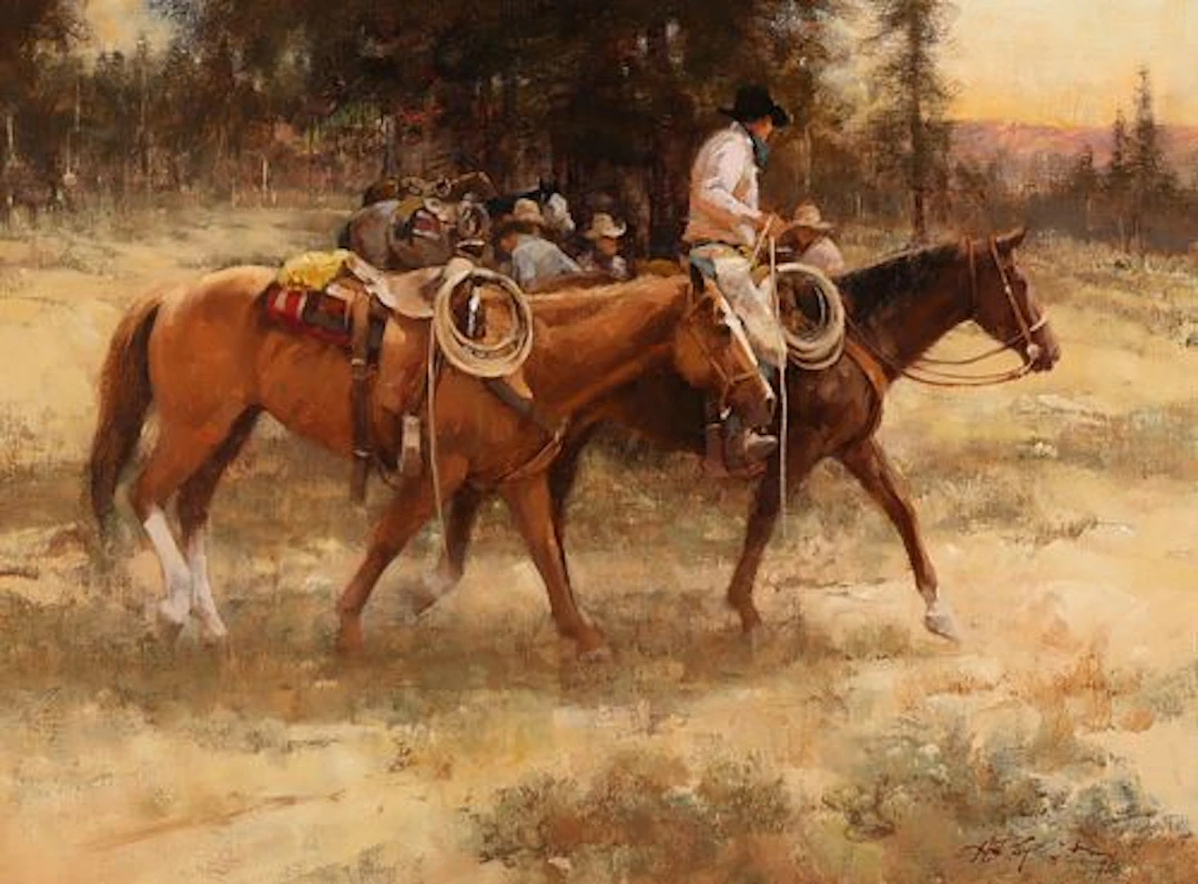 Howard Rogers (b. 1932) – Gettin’ Ready for the Ride
