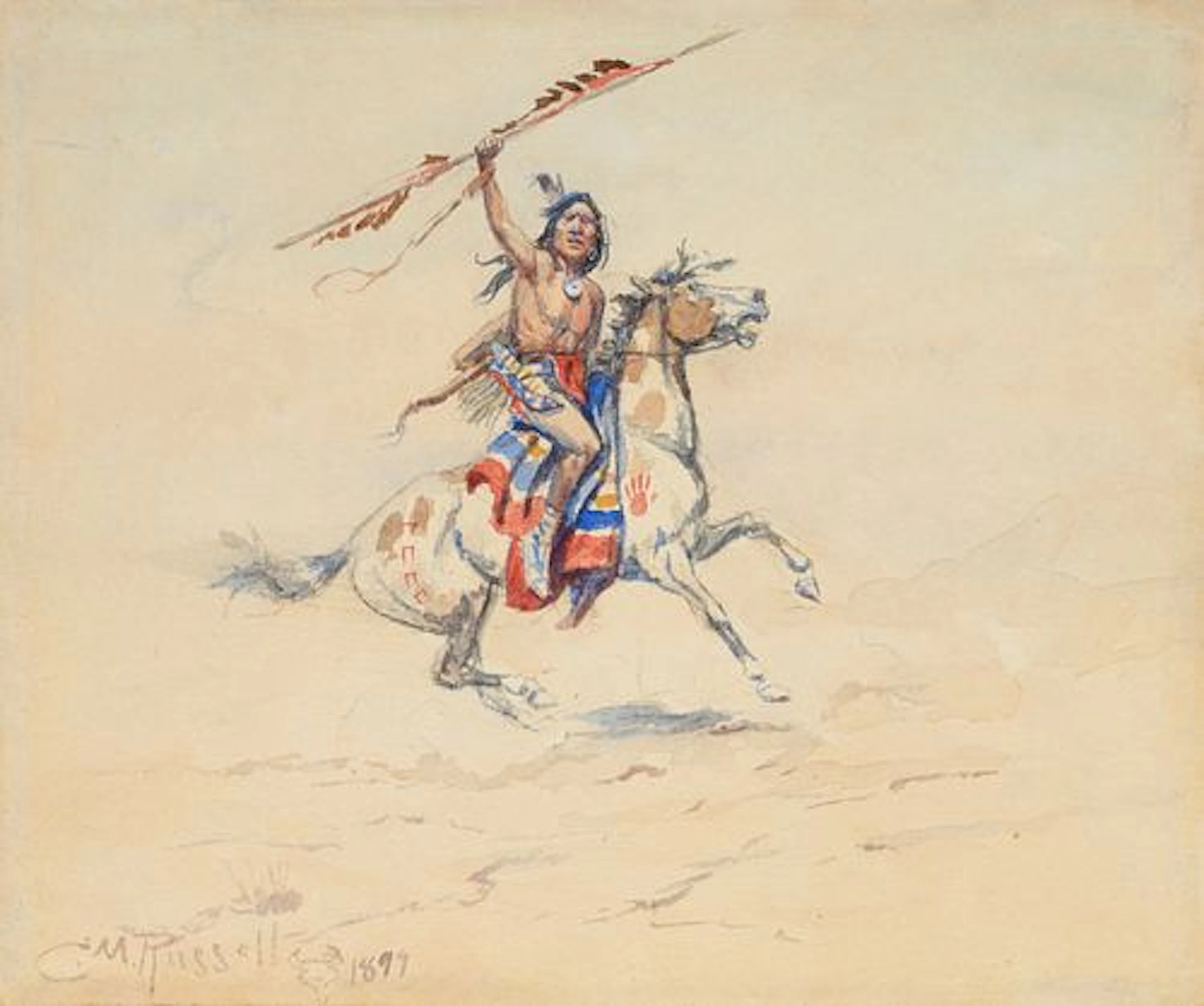 Charles M. Russell (1864 – 1926) – War (1899)