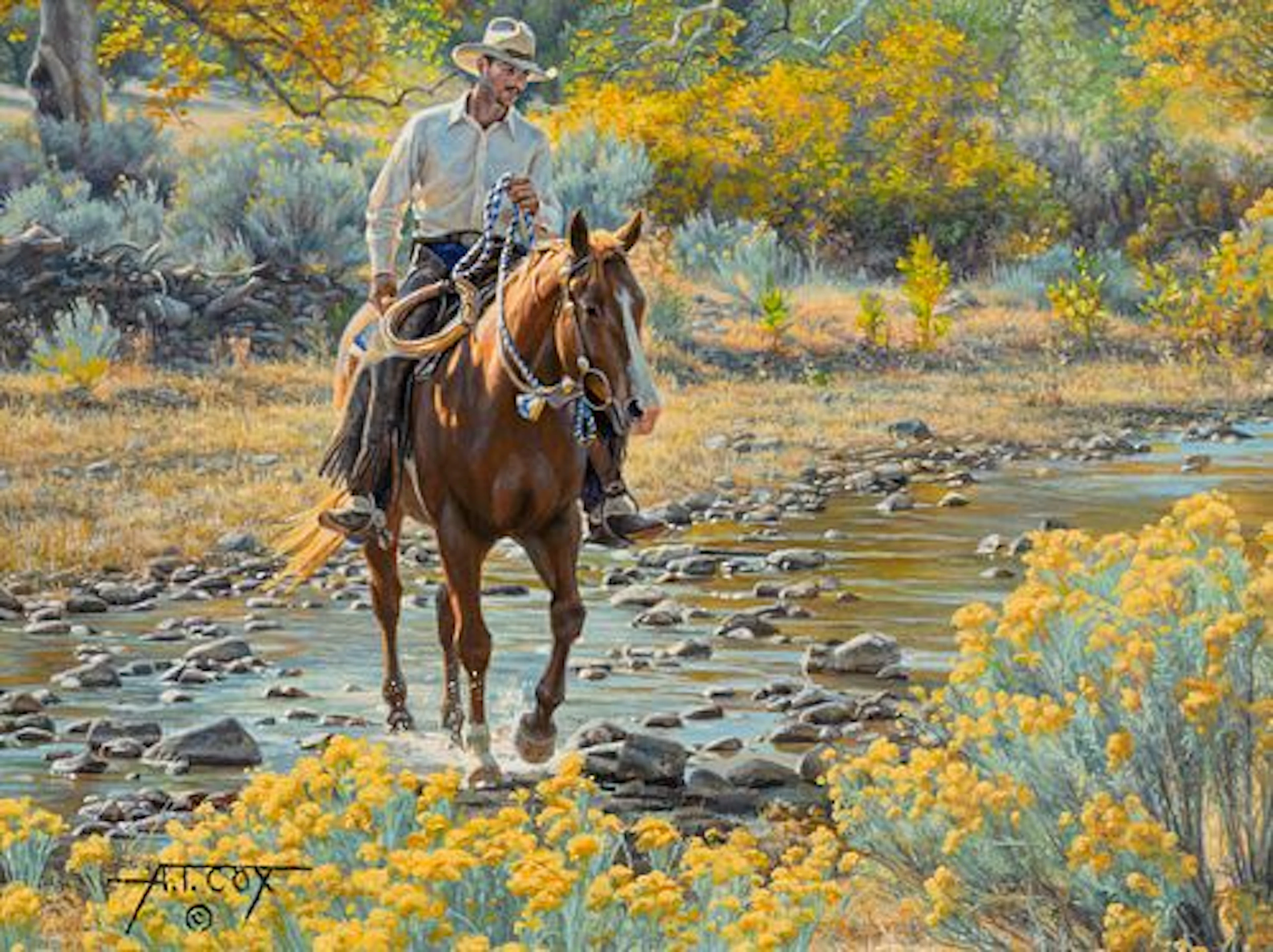 Tim Cox (b. 1957) – Looking for a Sign