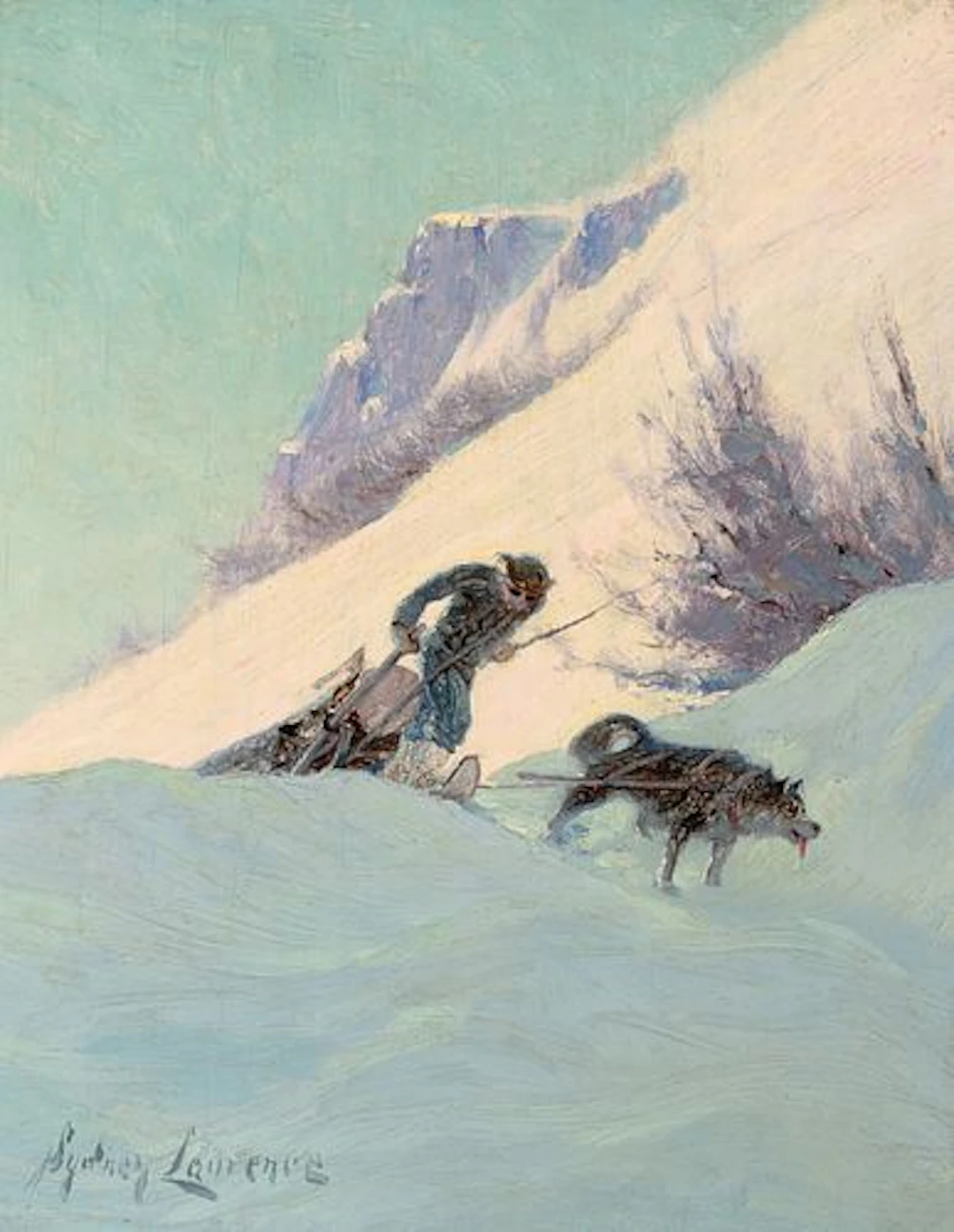 Sydney Laurence (1865 – 1940) – Hauling Firewood