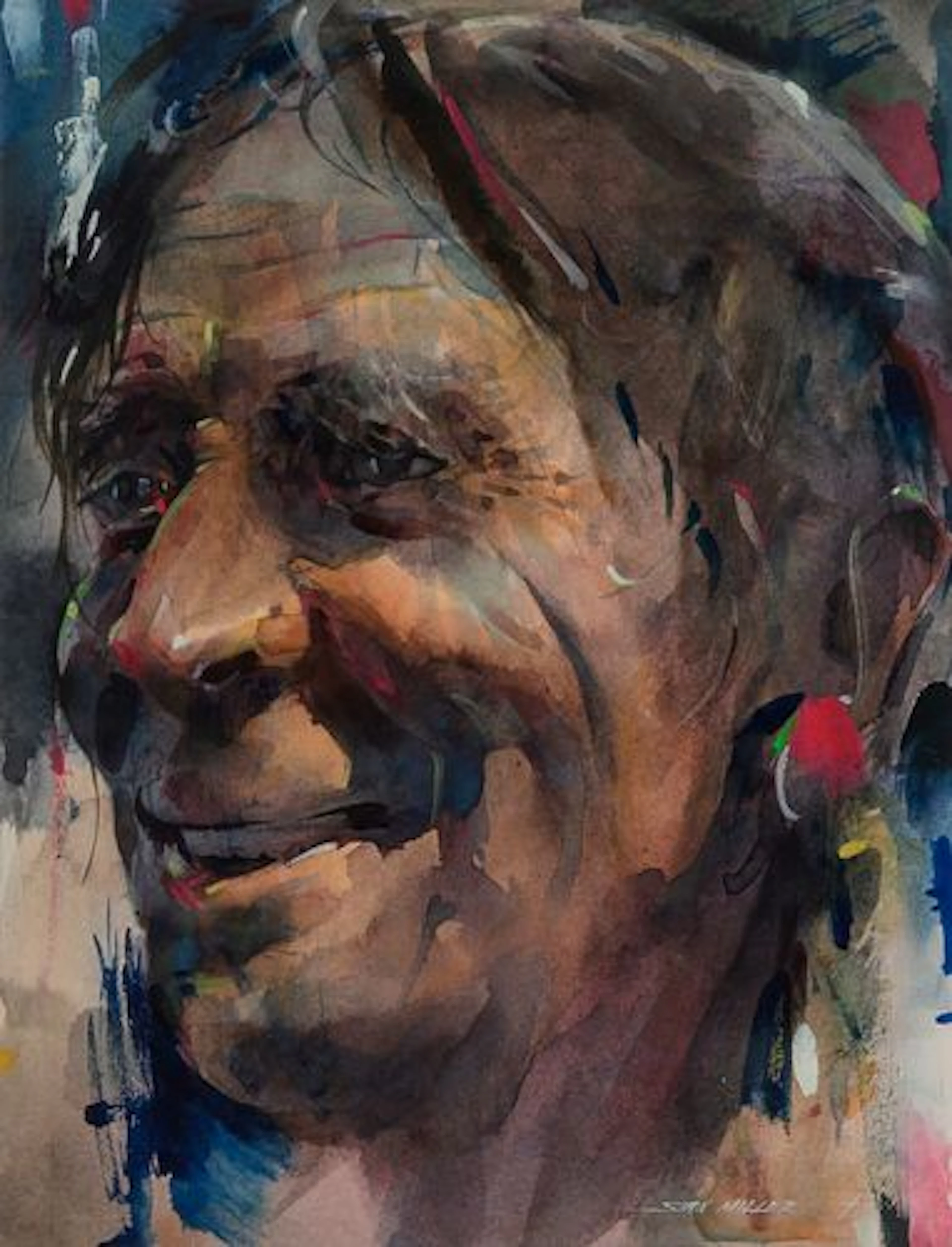 Stan Miller (b. 1949) – Indian Portrait I; Indian Portrait II