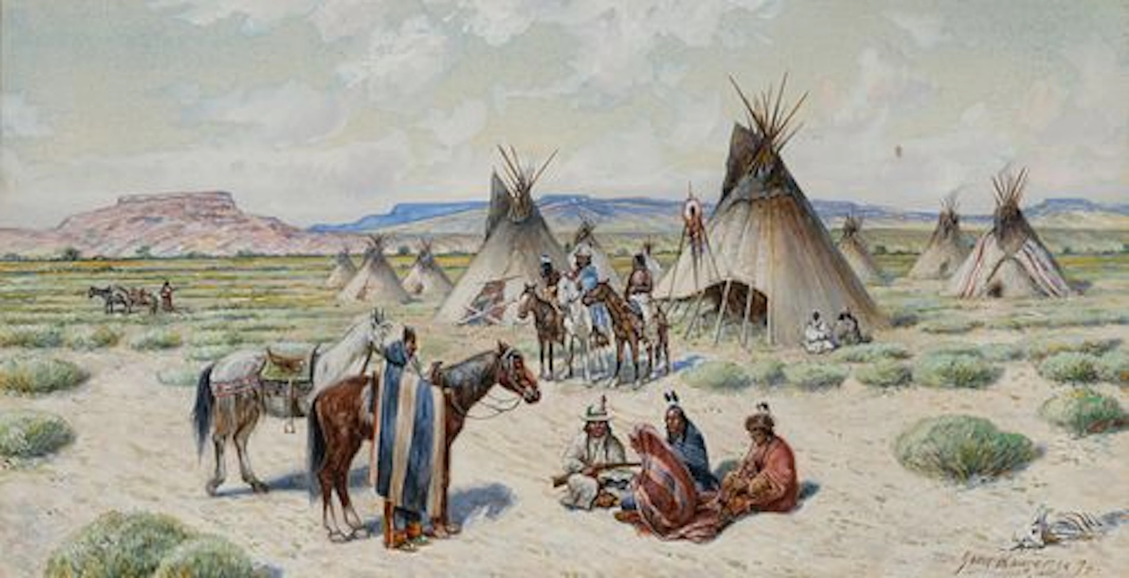 John Hauser (1859 – 1913) – A Pinte Camp (1894)