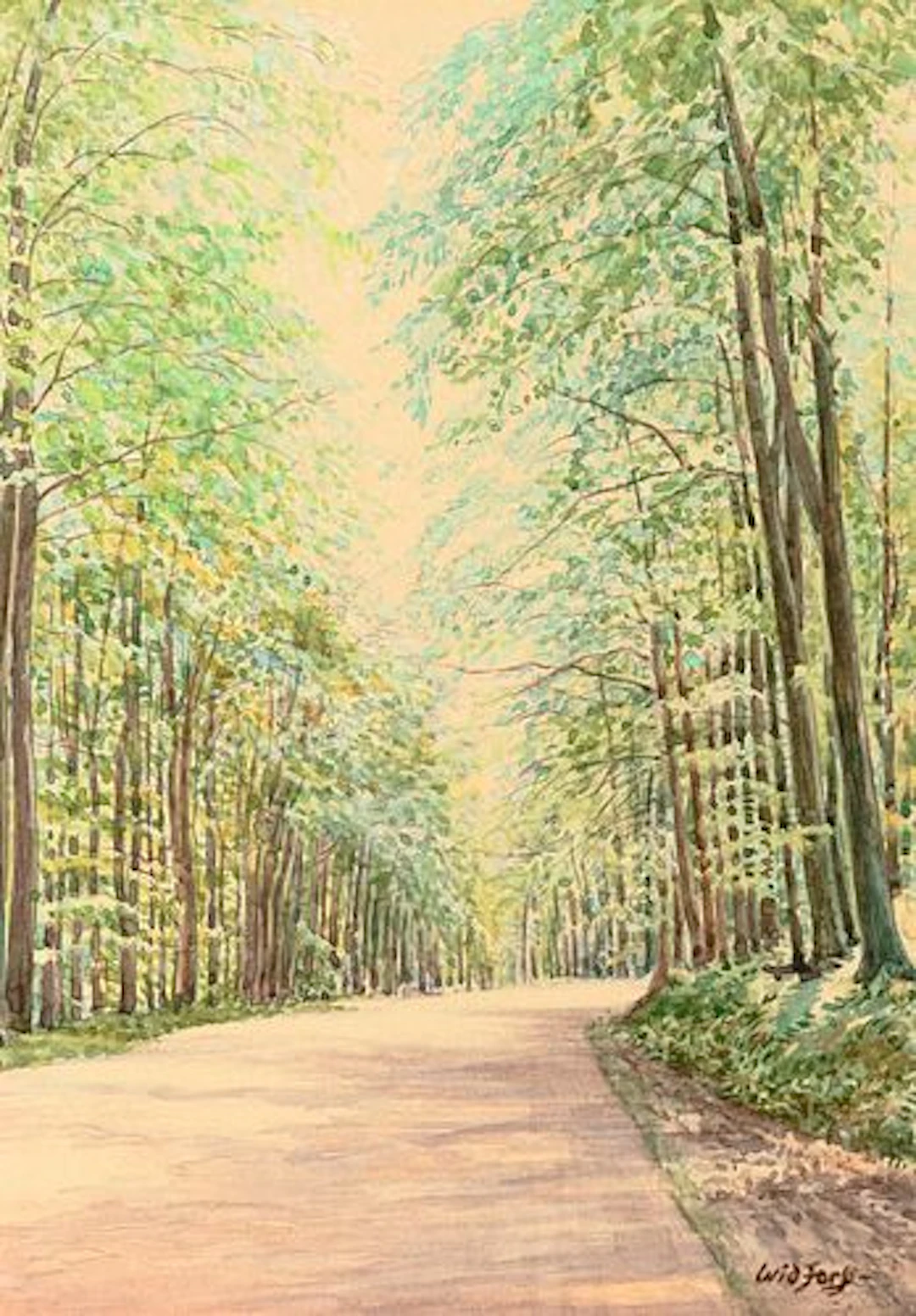 Gunnar Widforss (1879 – 1934) – Tree Lined Lane