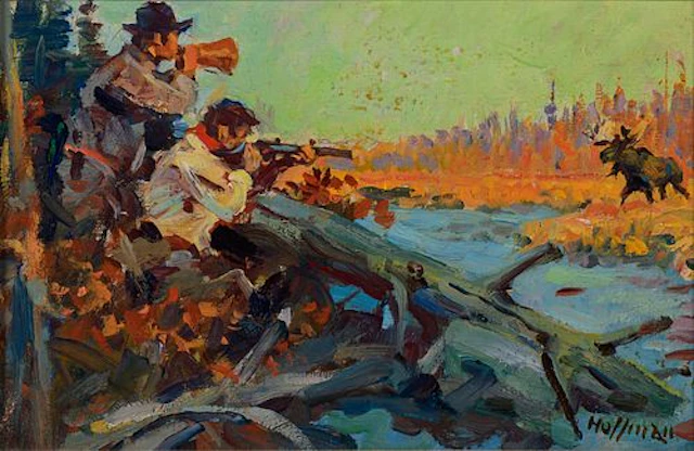 Frank B. Hoffman (1888 – 1958) – Bugling Moose (1942)