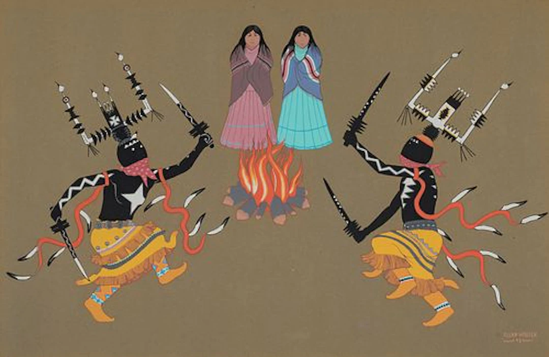 Allan Capron Houser (1914 – 1994) – Apache Crown Dance (1952)