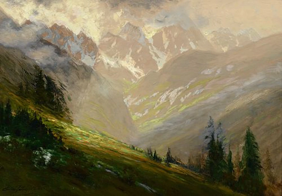 Charles Partridge Adams (1858 – 1942) – San Juan Mountains, Light Shower
