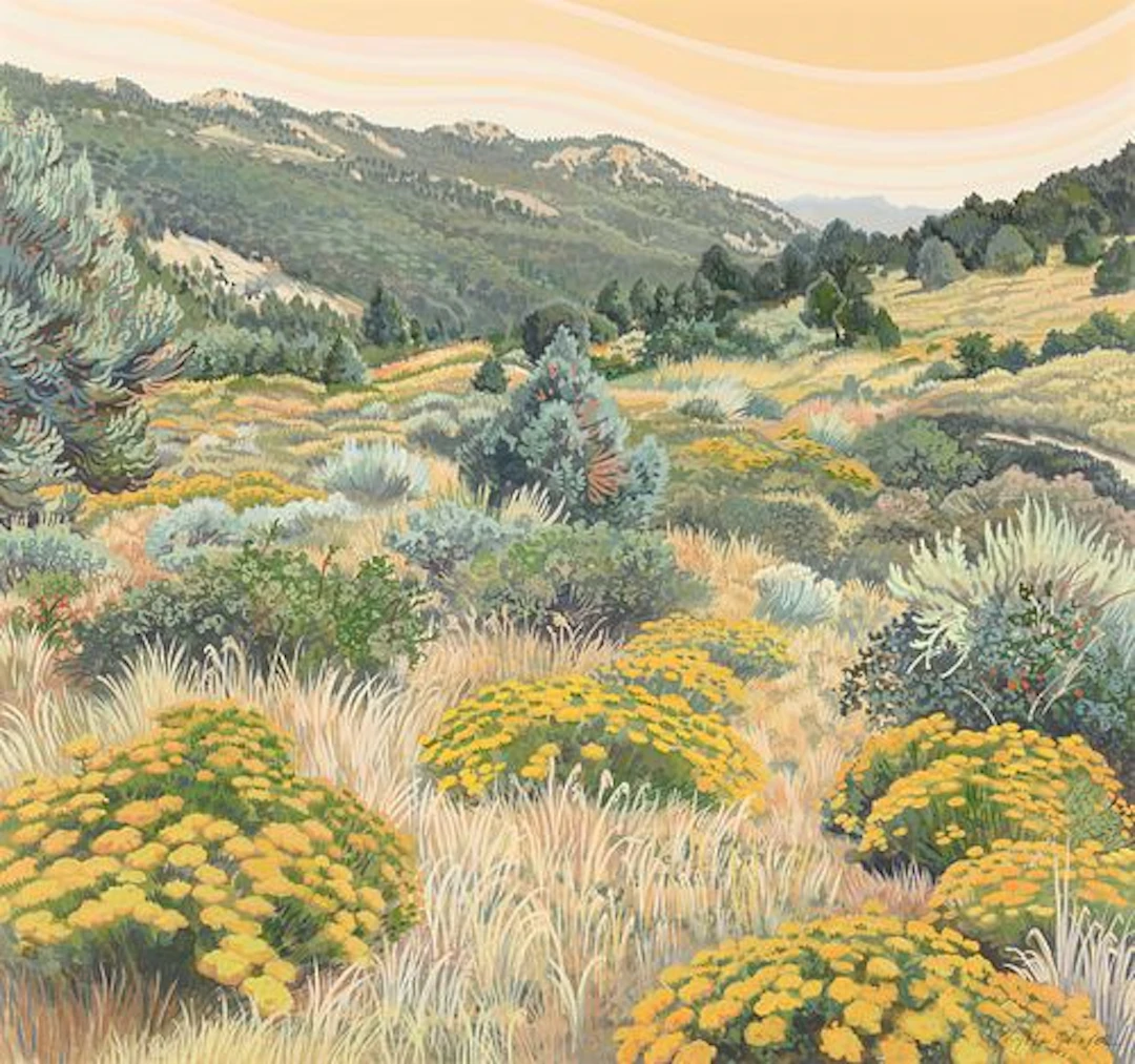 Phyllis Shafer (b. 1958) – Rabbit Brush Romp