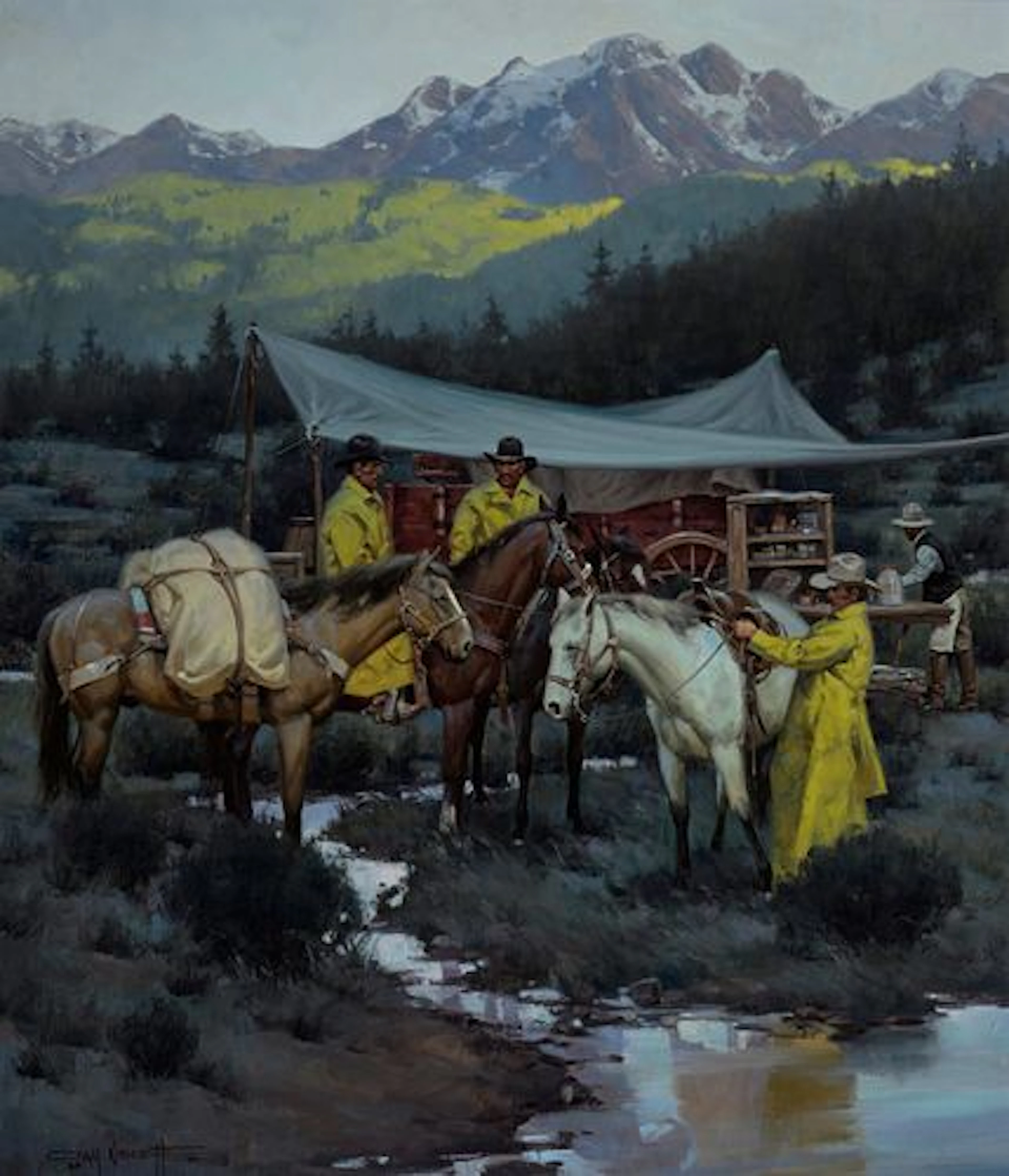 Gary Niblett (b. 1943) – Colorado Cow Camp