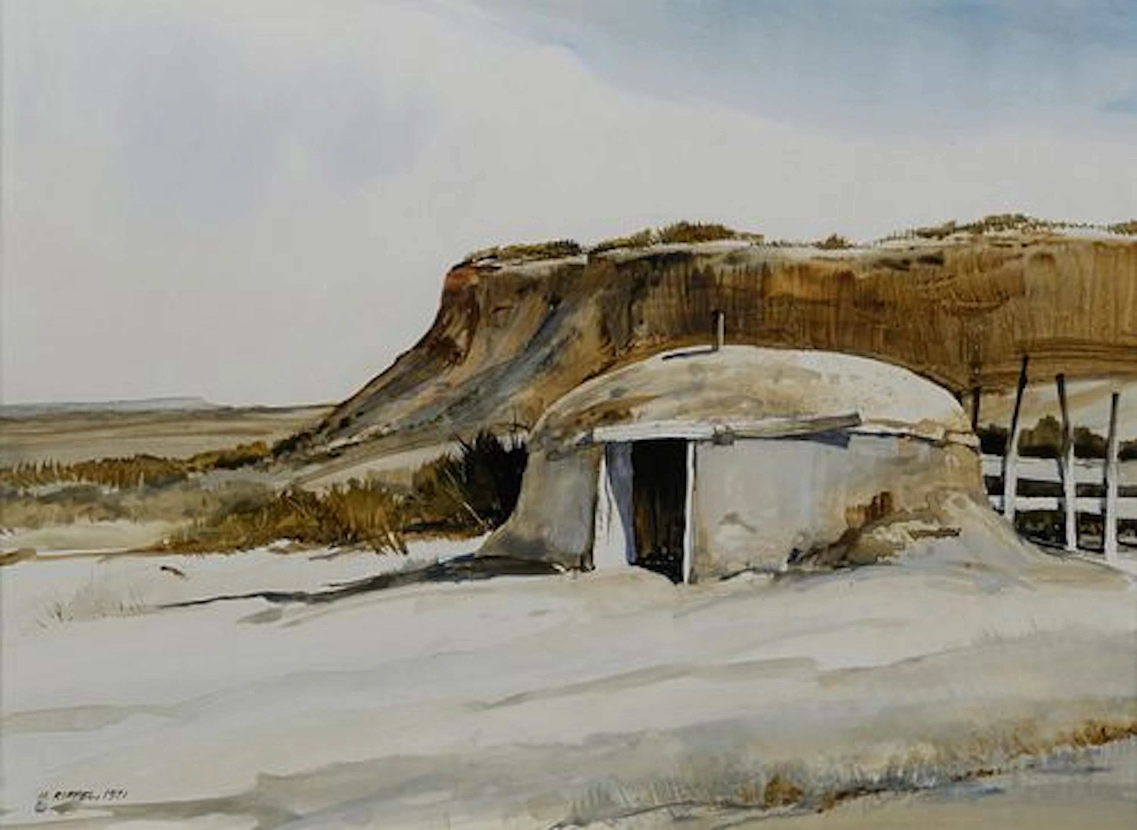 Morris Rippel (1930 – 2009) – Desert Home (1971)