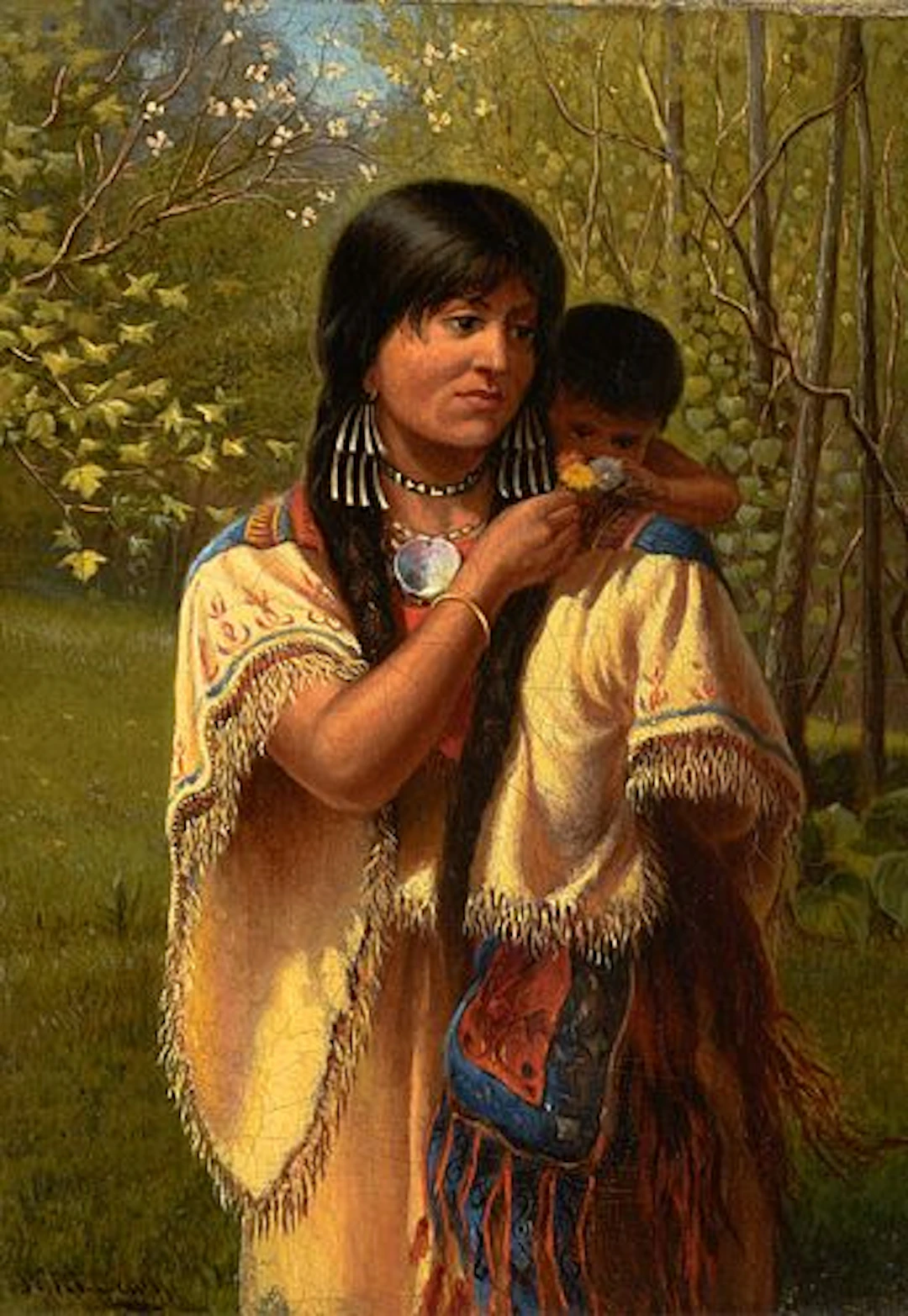 William de la Montagne Cary (1840 – 1922) – Squaw and Papoose