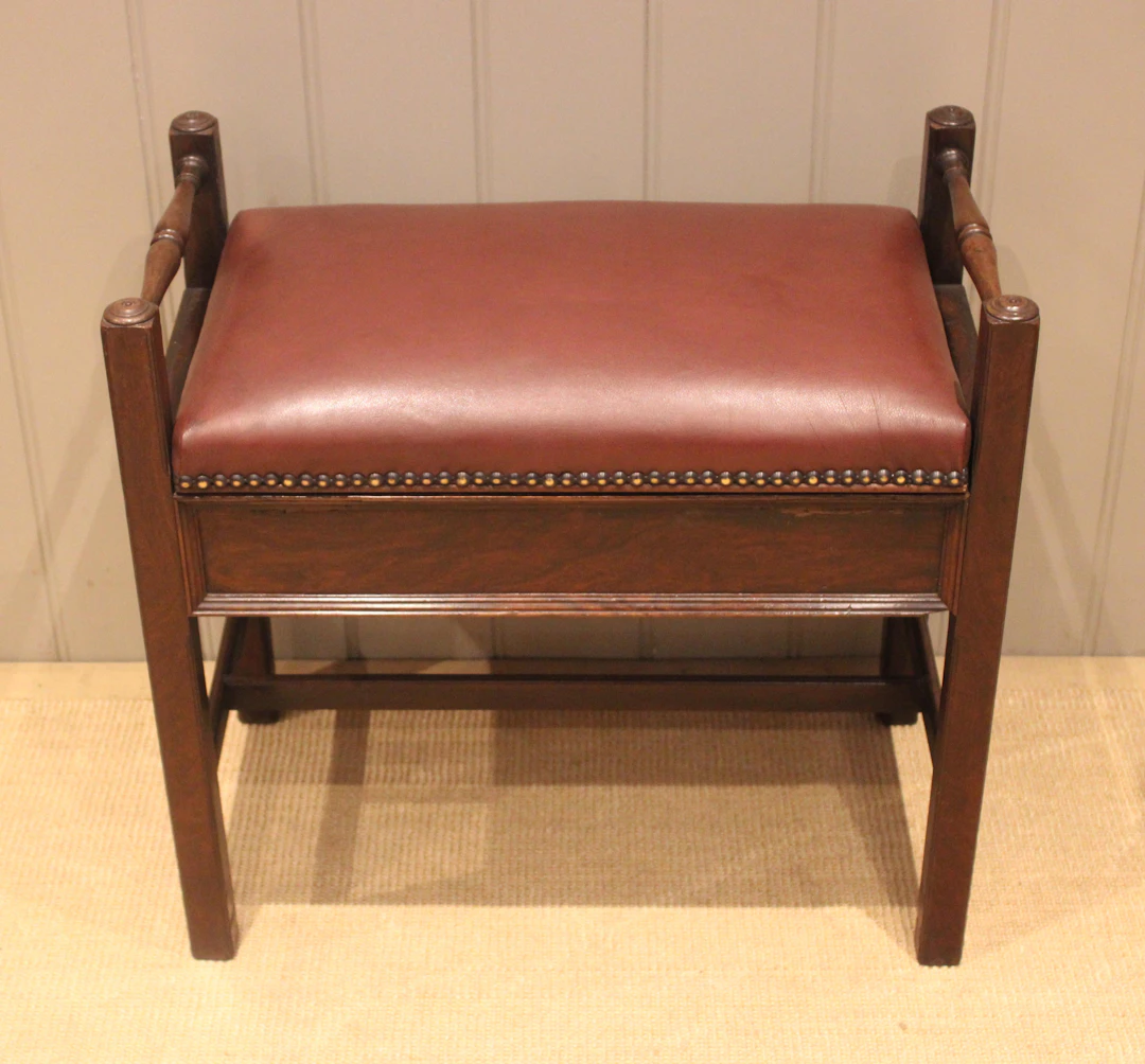Late 19th Century Rosewood Piano Stool