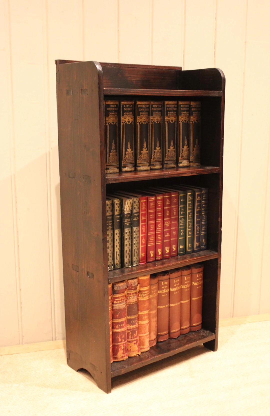 Small Rustic Open Bookcase
