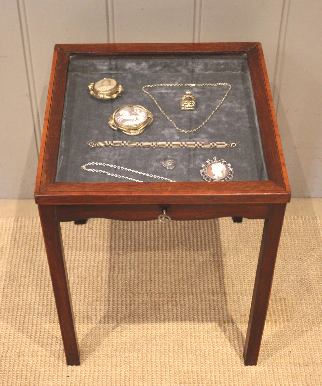 Small Edwardian Mahogany Display Cabinet