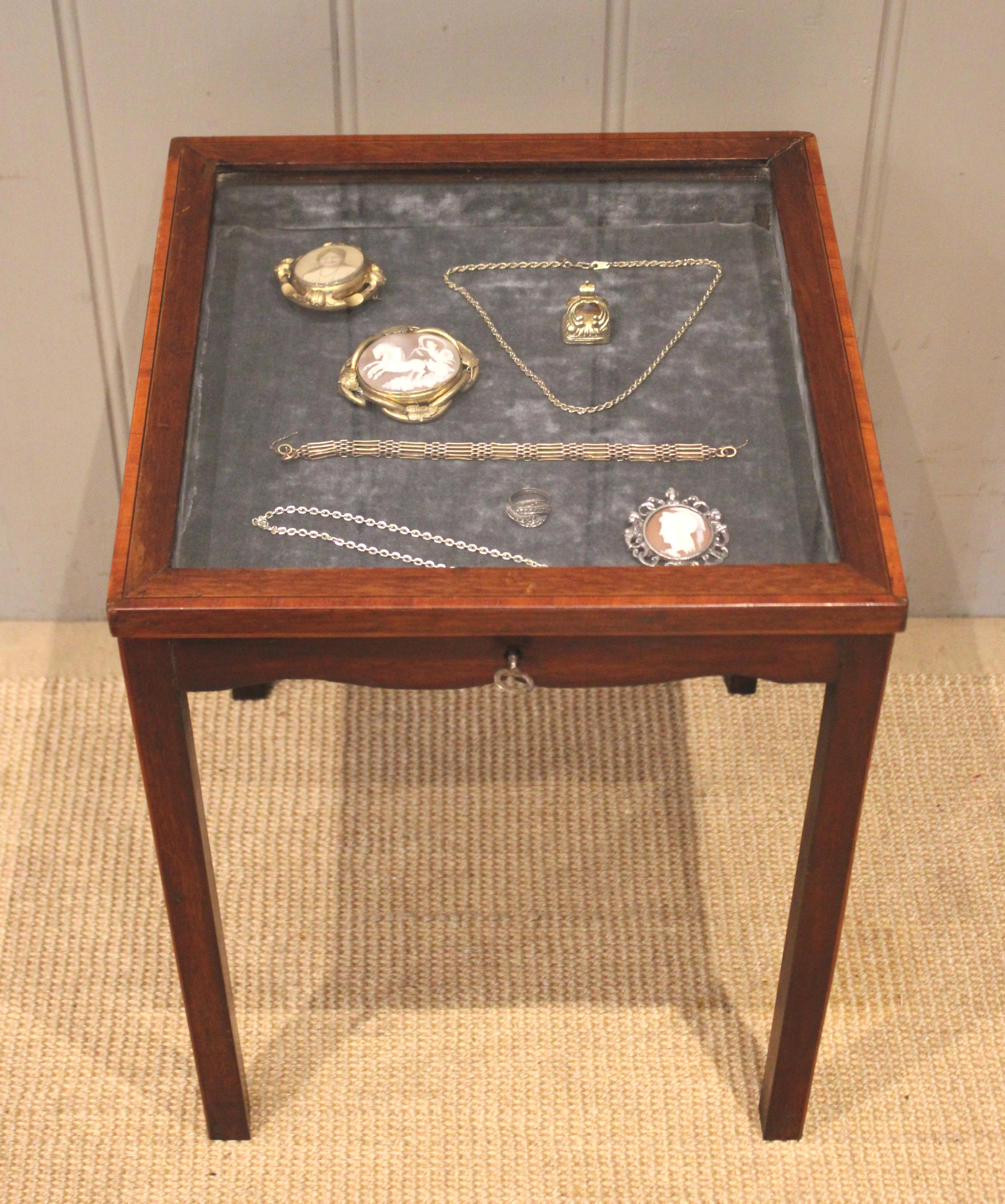 Small Edwardian Mahogany Display Cabinet