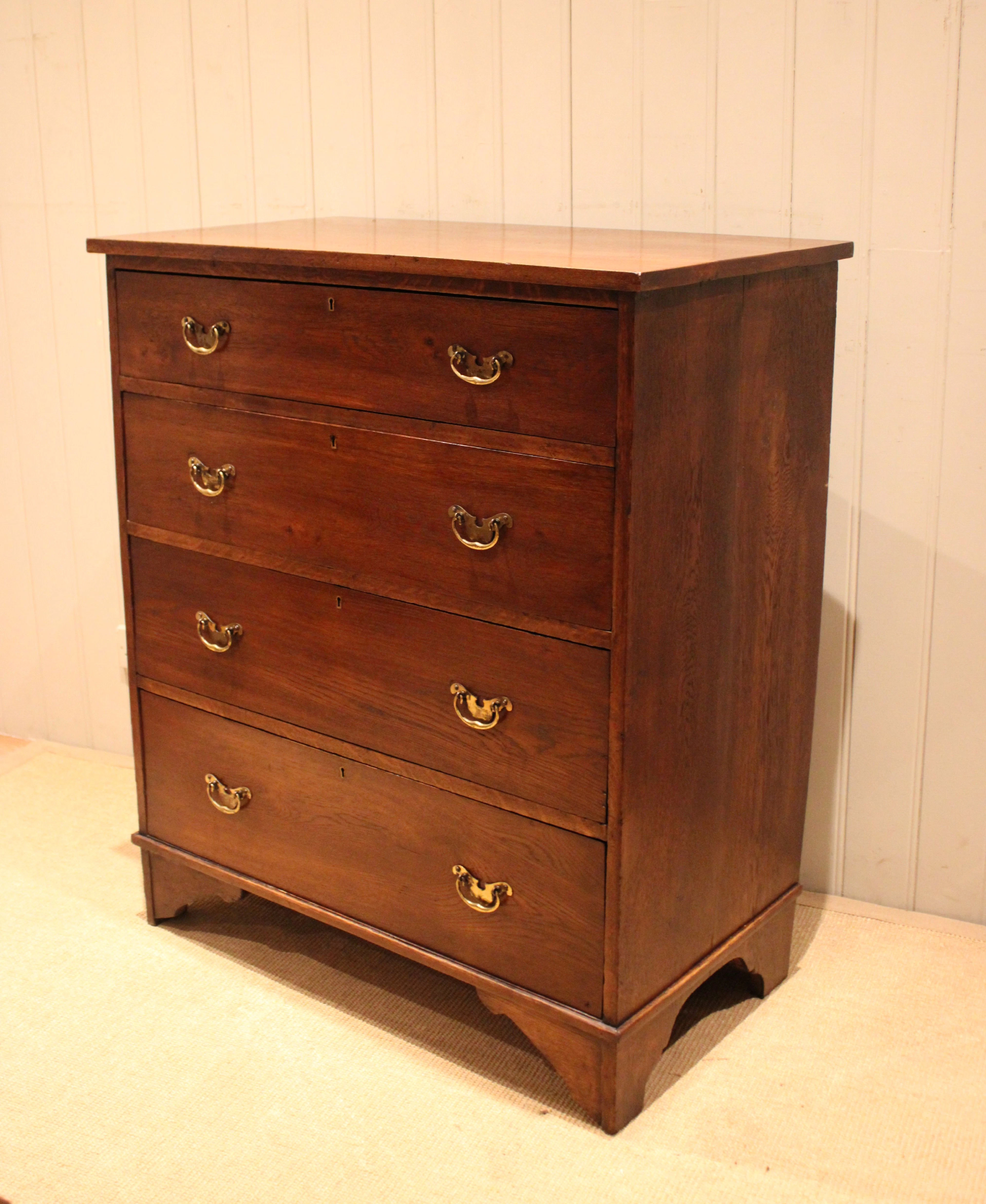 Large Oak Chest Of Drawers