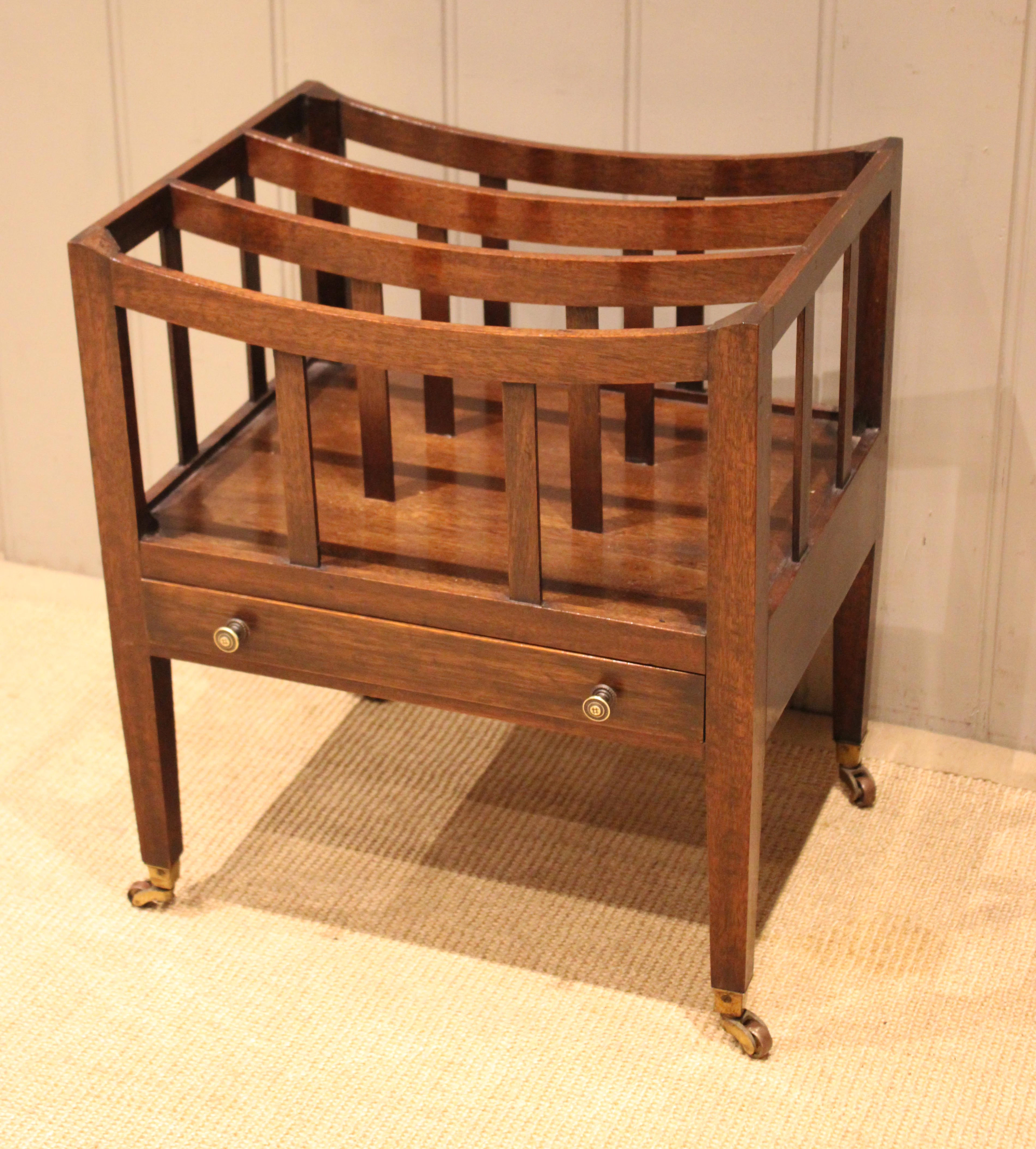 Early 20th Century Mahogany Canterbury