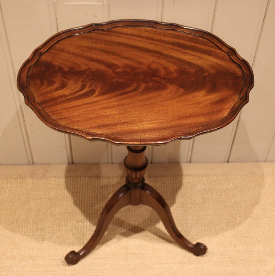 Mahogany Oval Top Wine Table