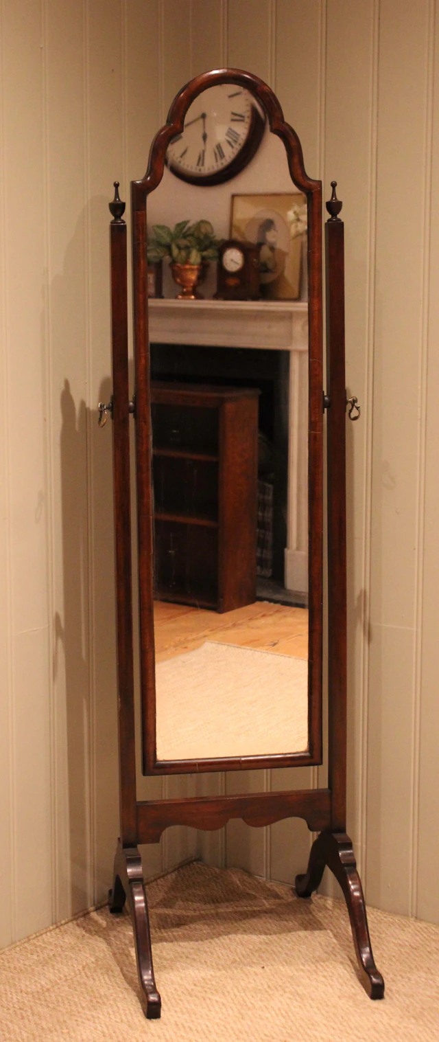 Mahogany Cheval Mirror