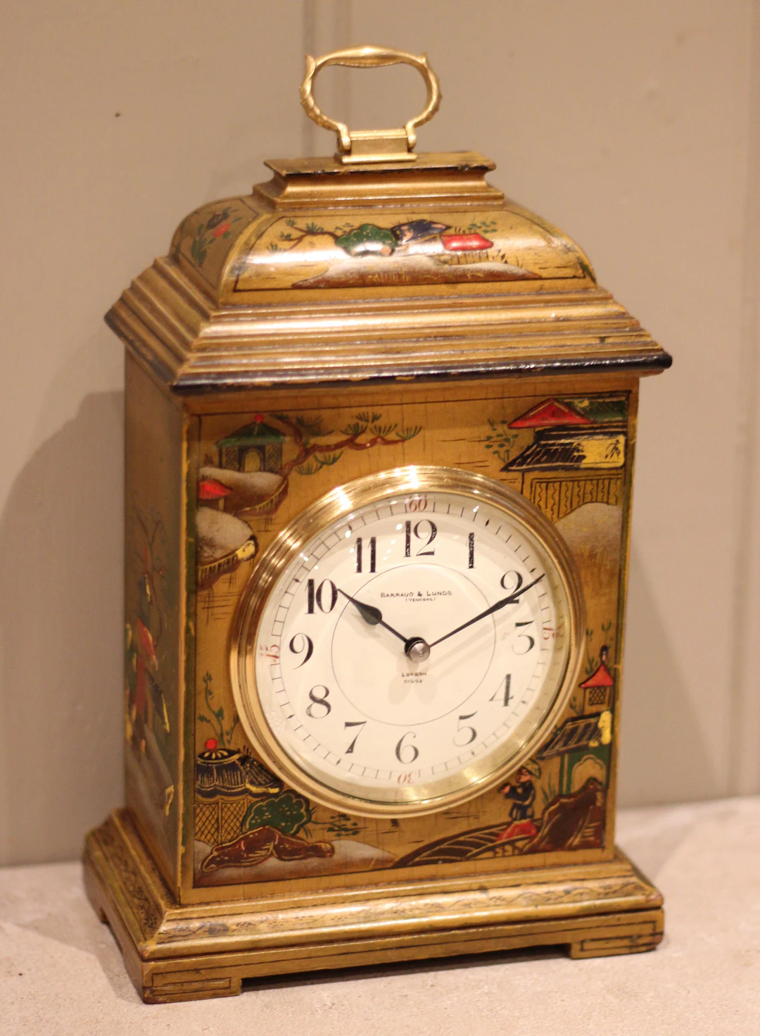 Small Chinoiserie Bracket Clock