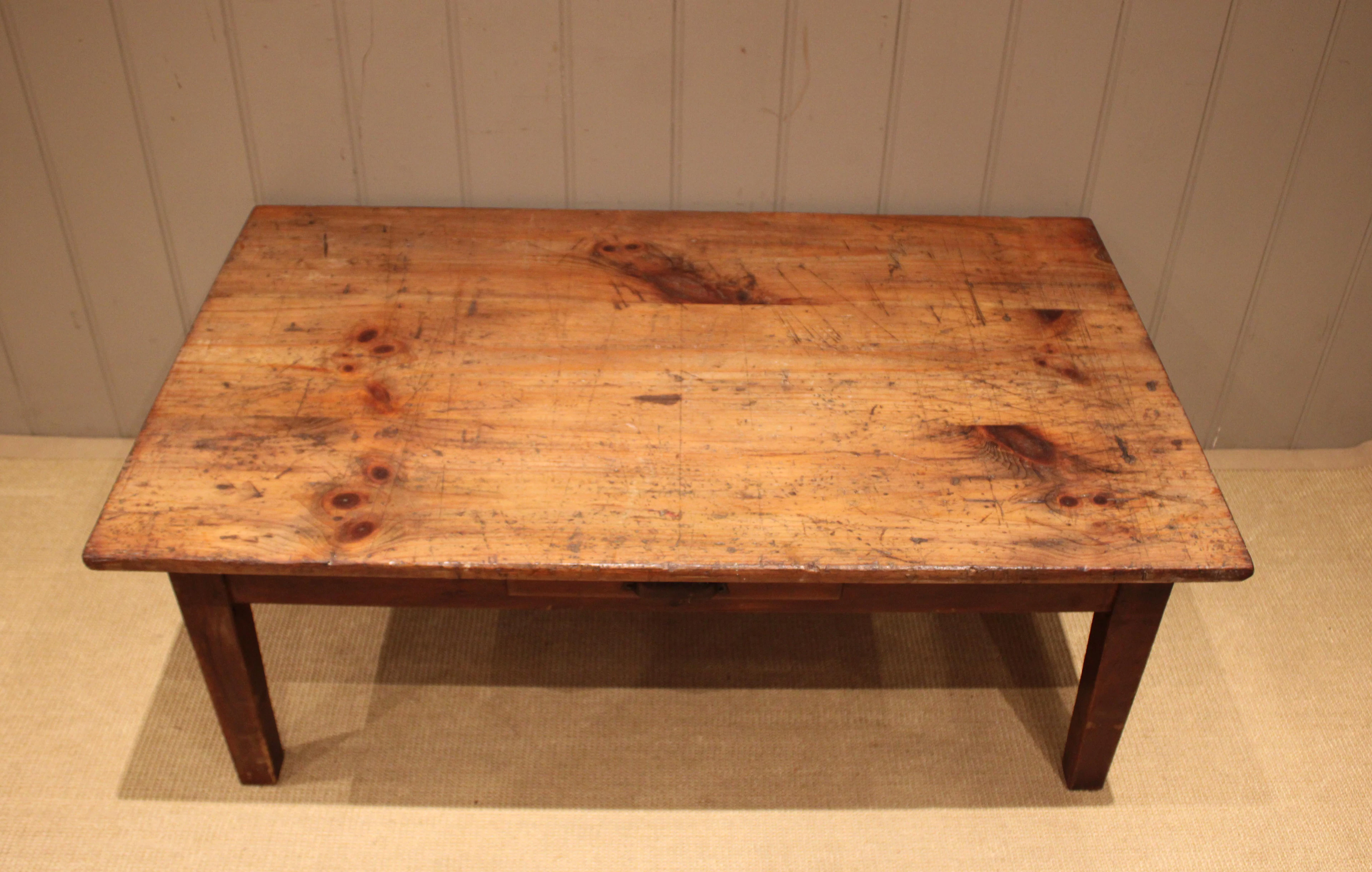 Rustic Pine Low Table