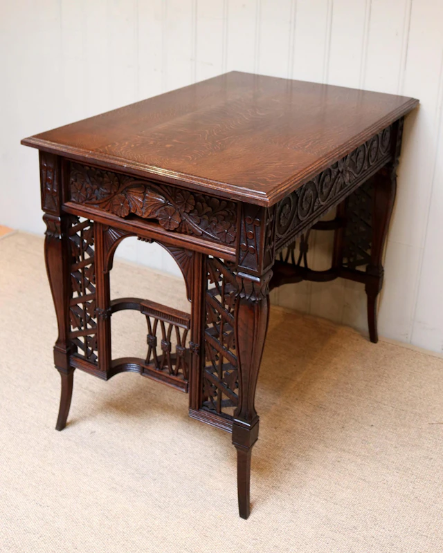French Carved Oak Table