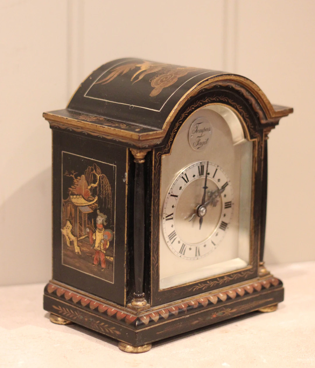 Chinoiserie Timepiece Mantel Clock