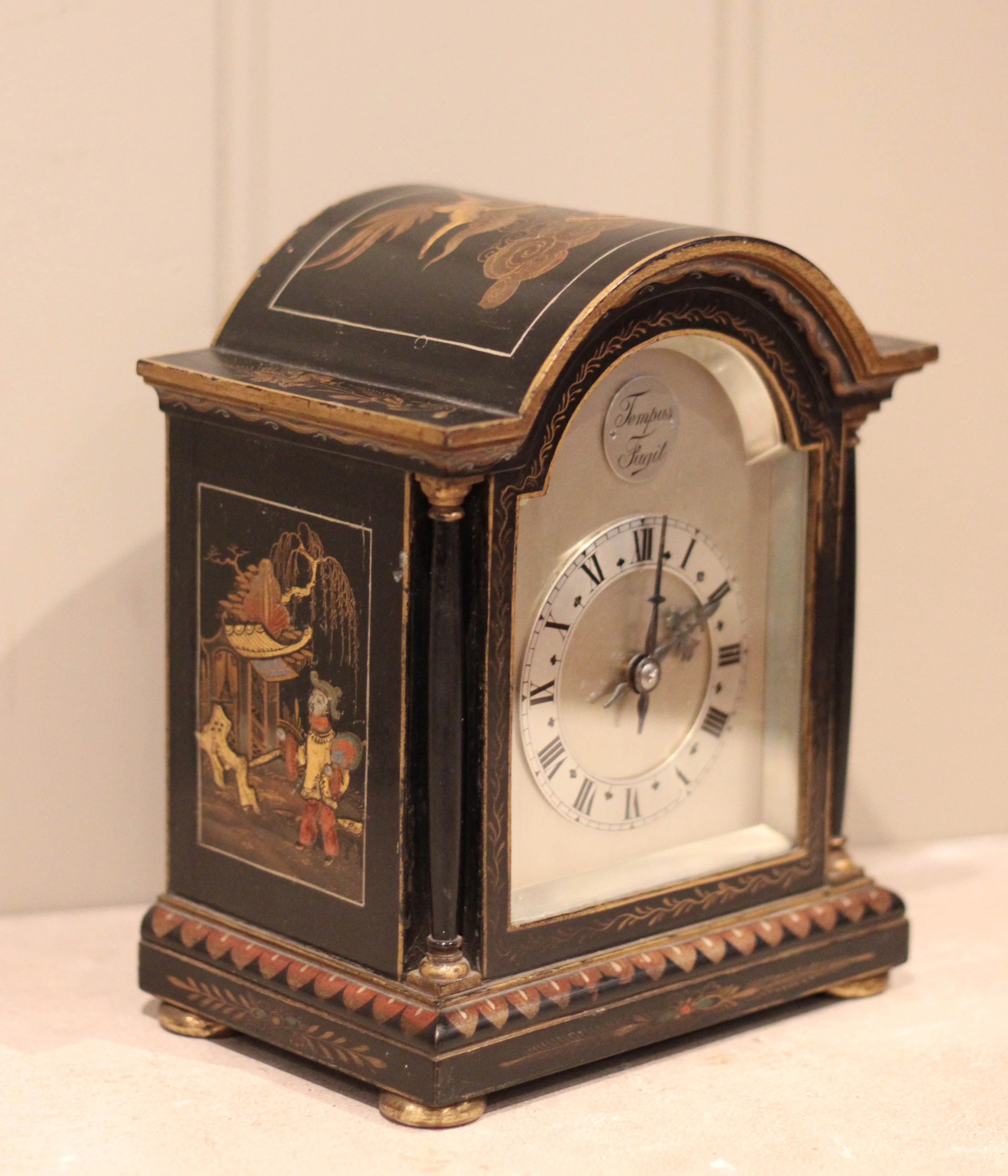 Chinoiserie Timepiece Mantel Clock