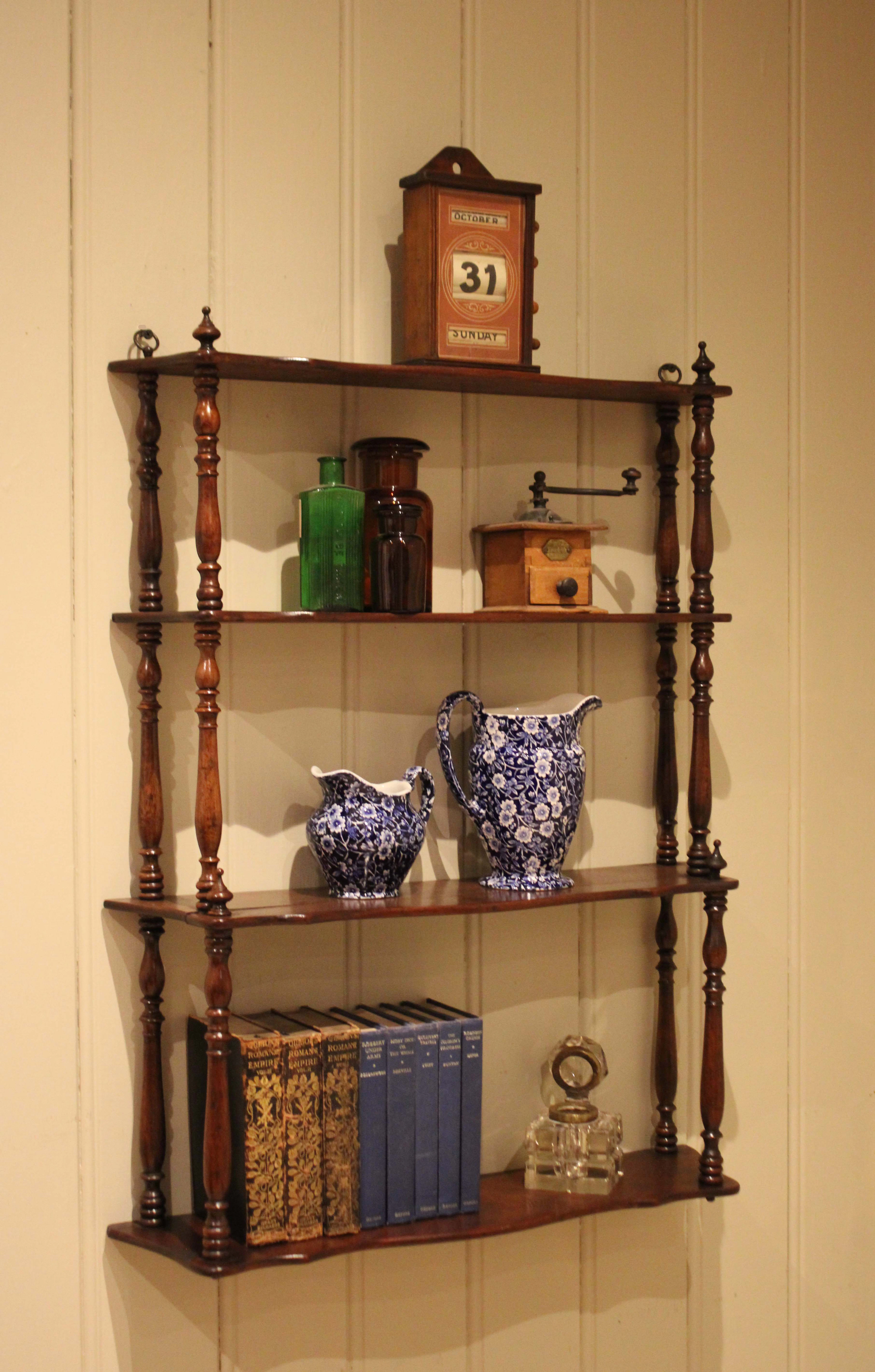 Late 19th Century French Mahogany Wall Shelves