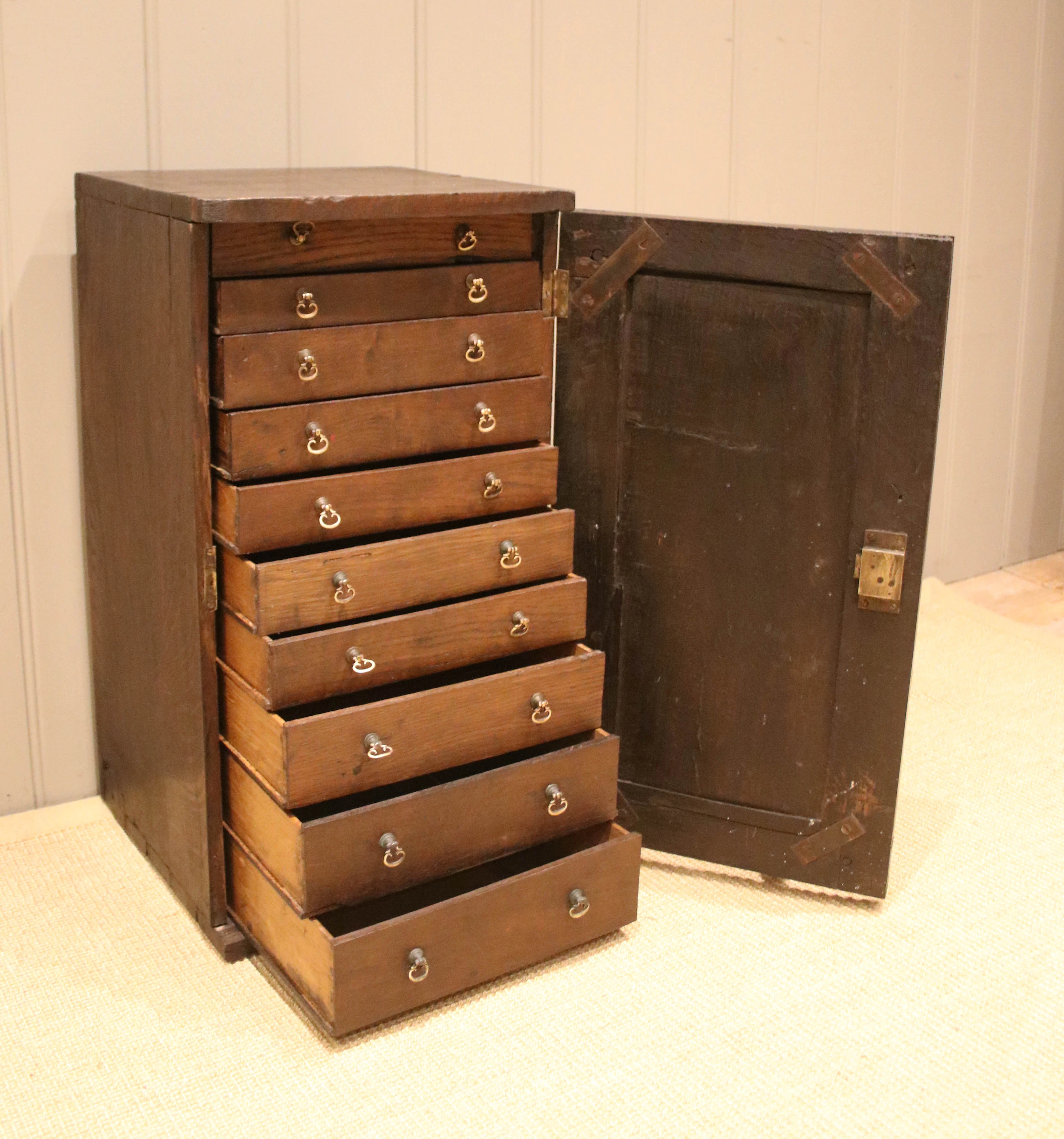Rustic Georgian Collectors Cabinet