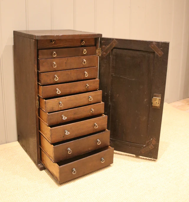 Rustic Georgian Collectors Cabinet