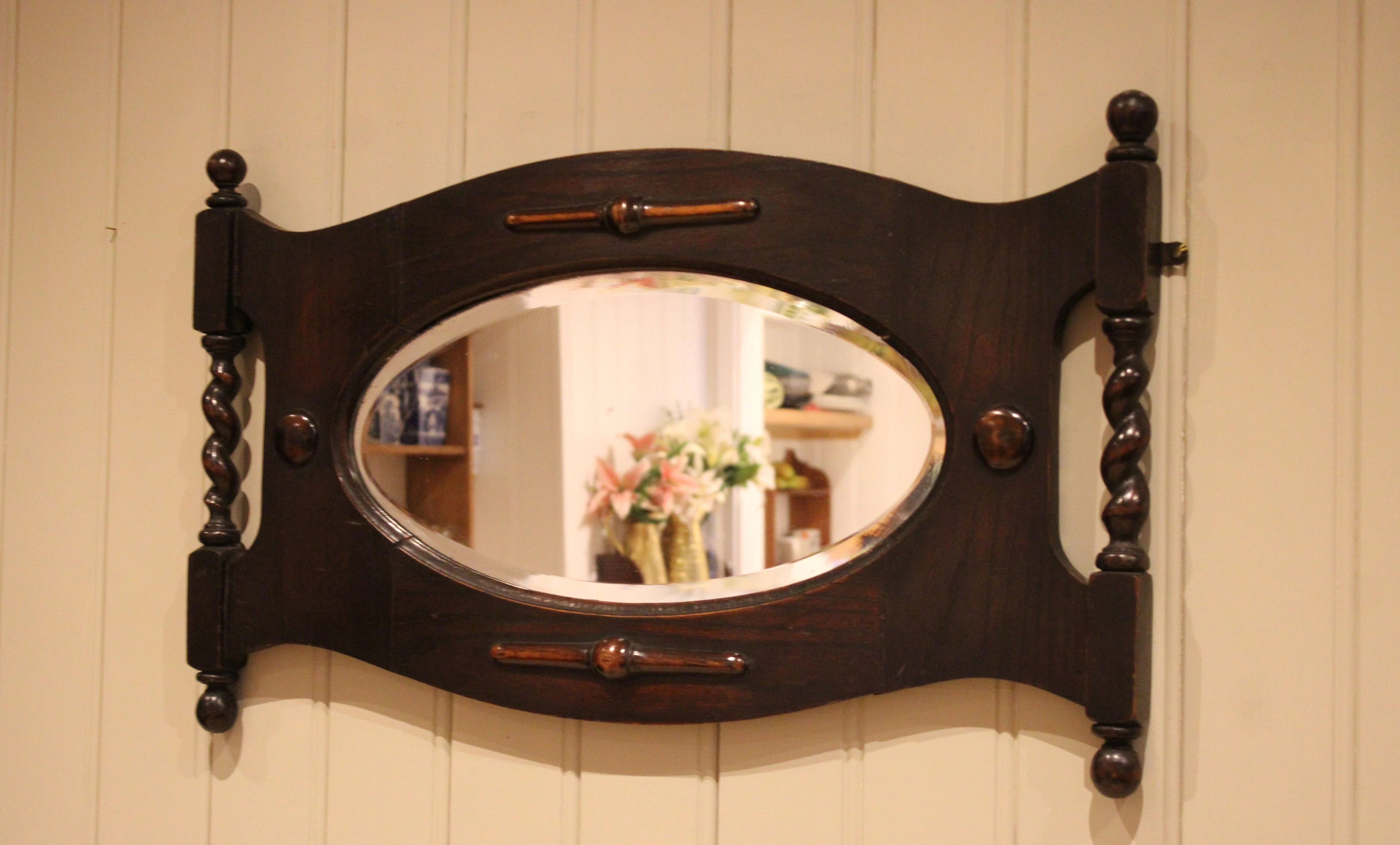 Oak Framed Wall mirror