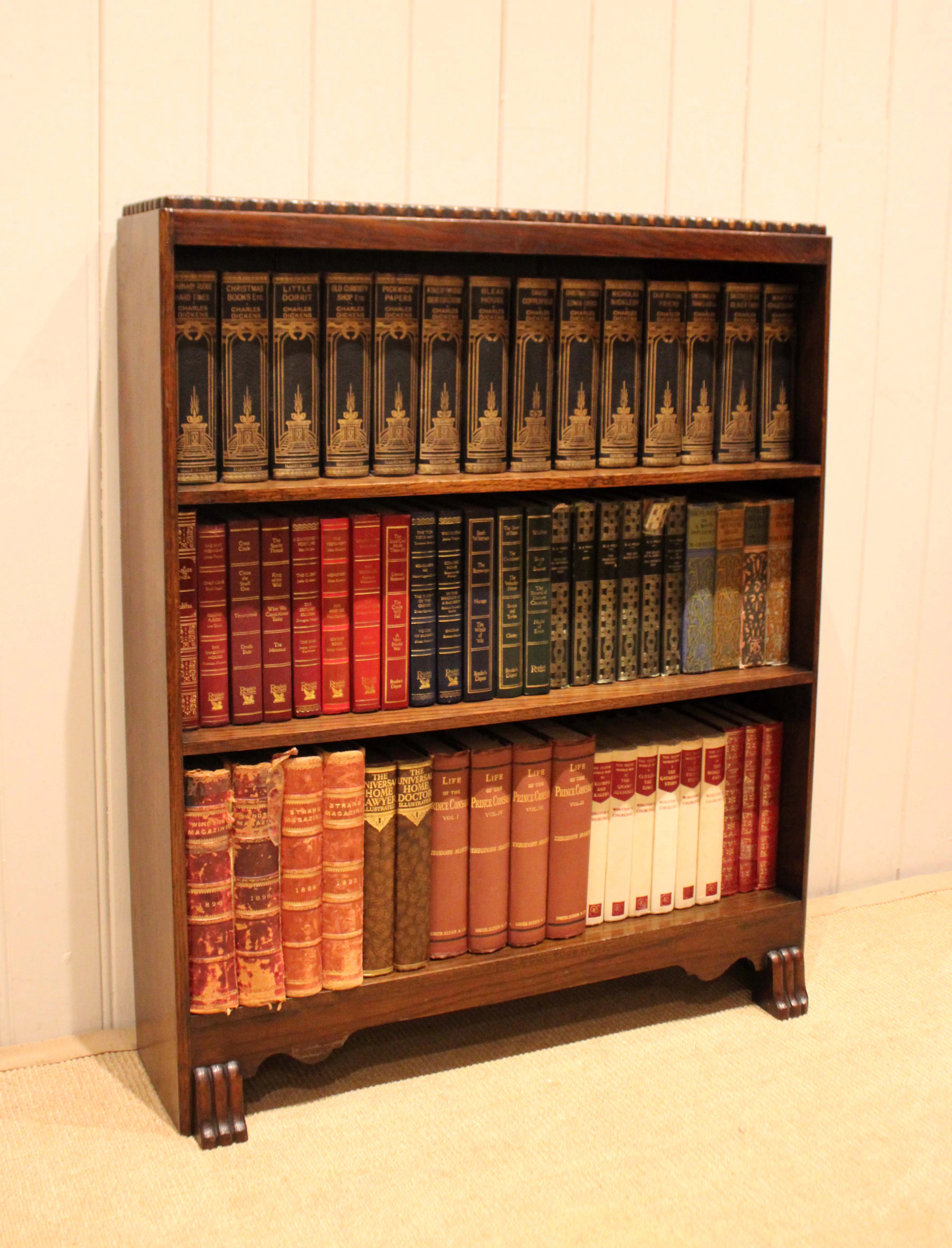 Oak Open Bookcase