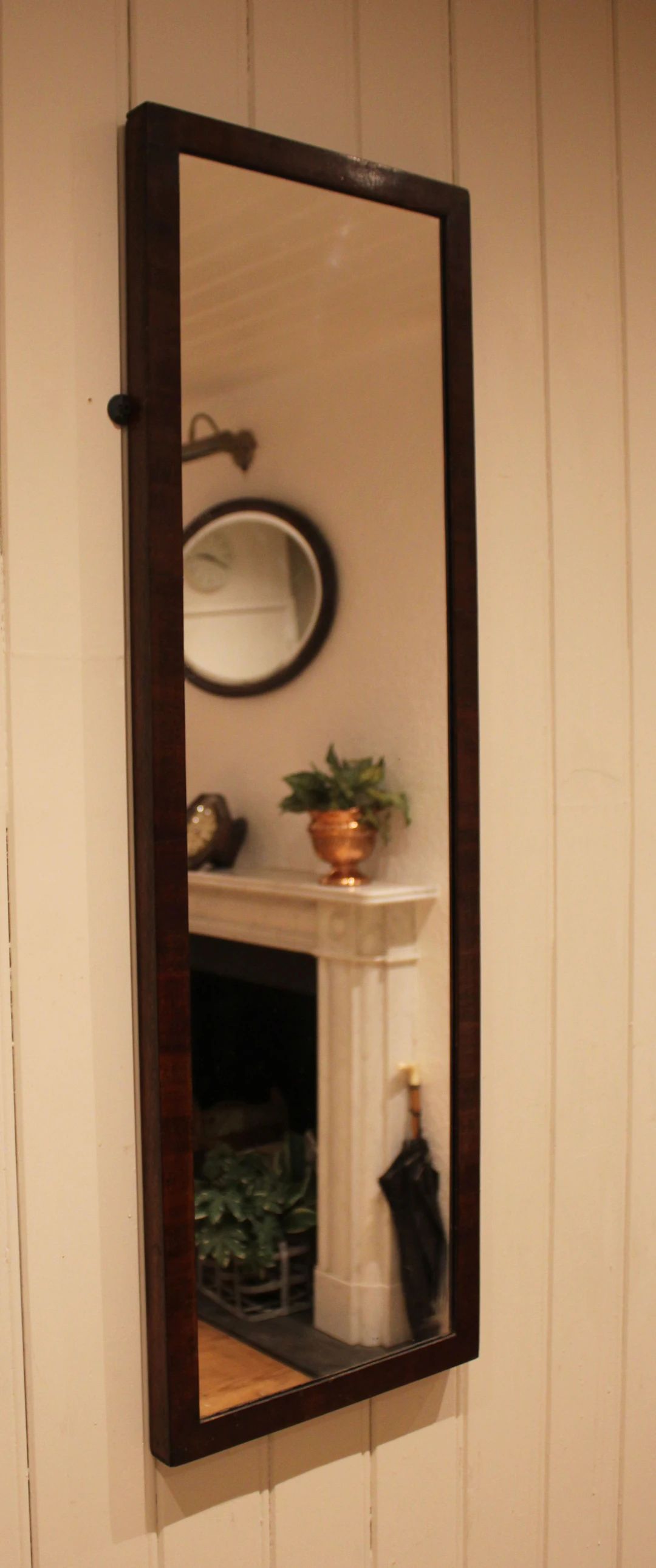 Early 20 th Century Mahogany Full Length Mirror