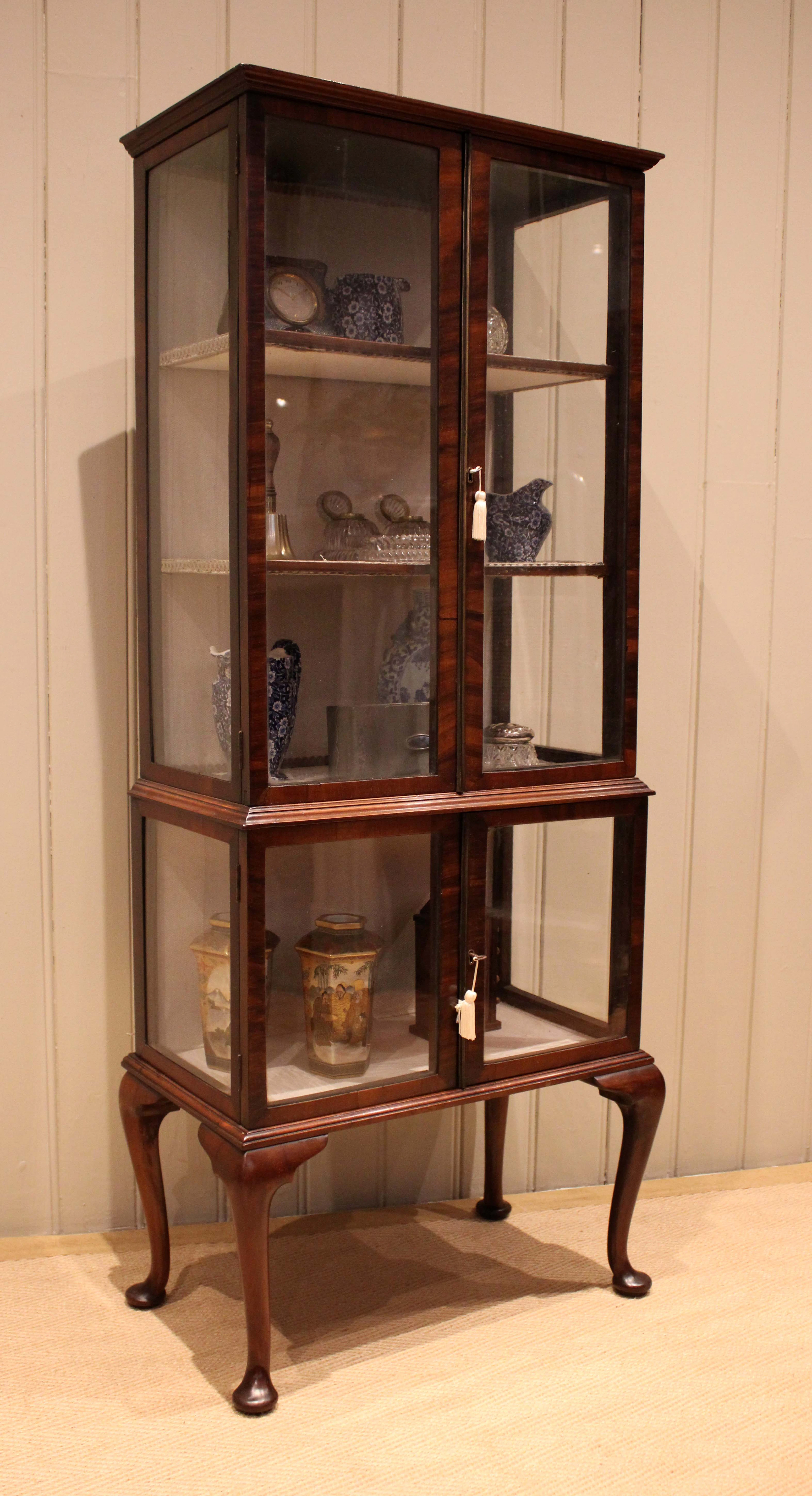 Edwardian Mahogany Display Cabinet