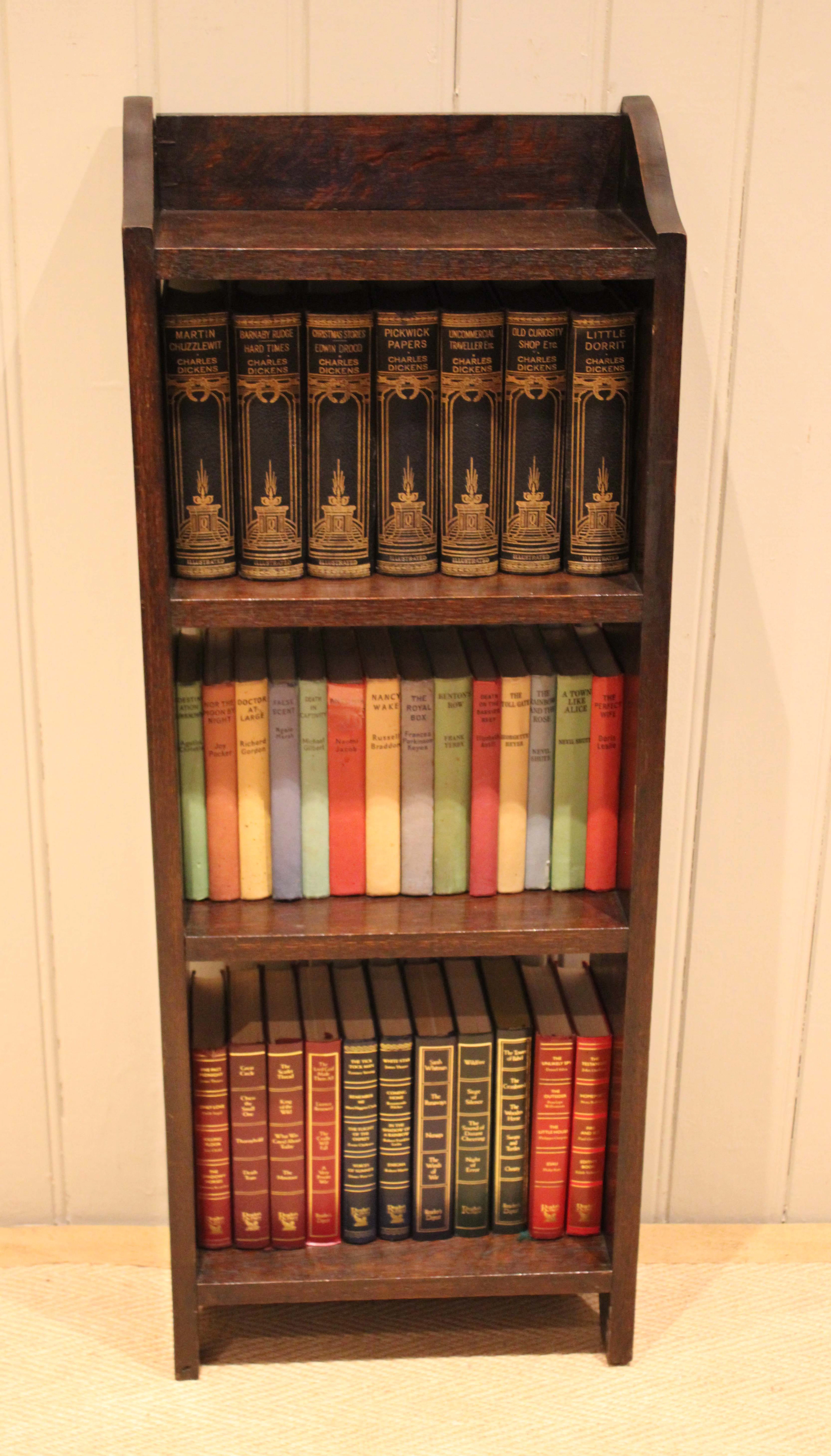 Small Oak Open Bookcase