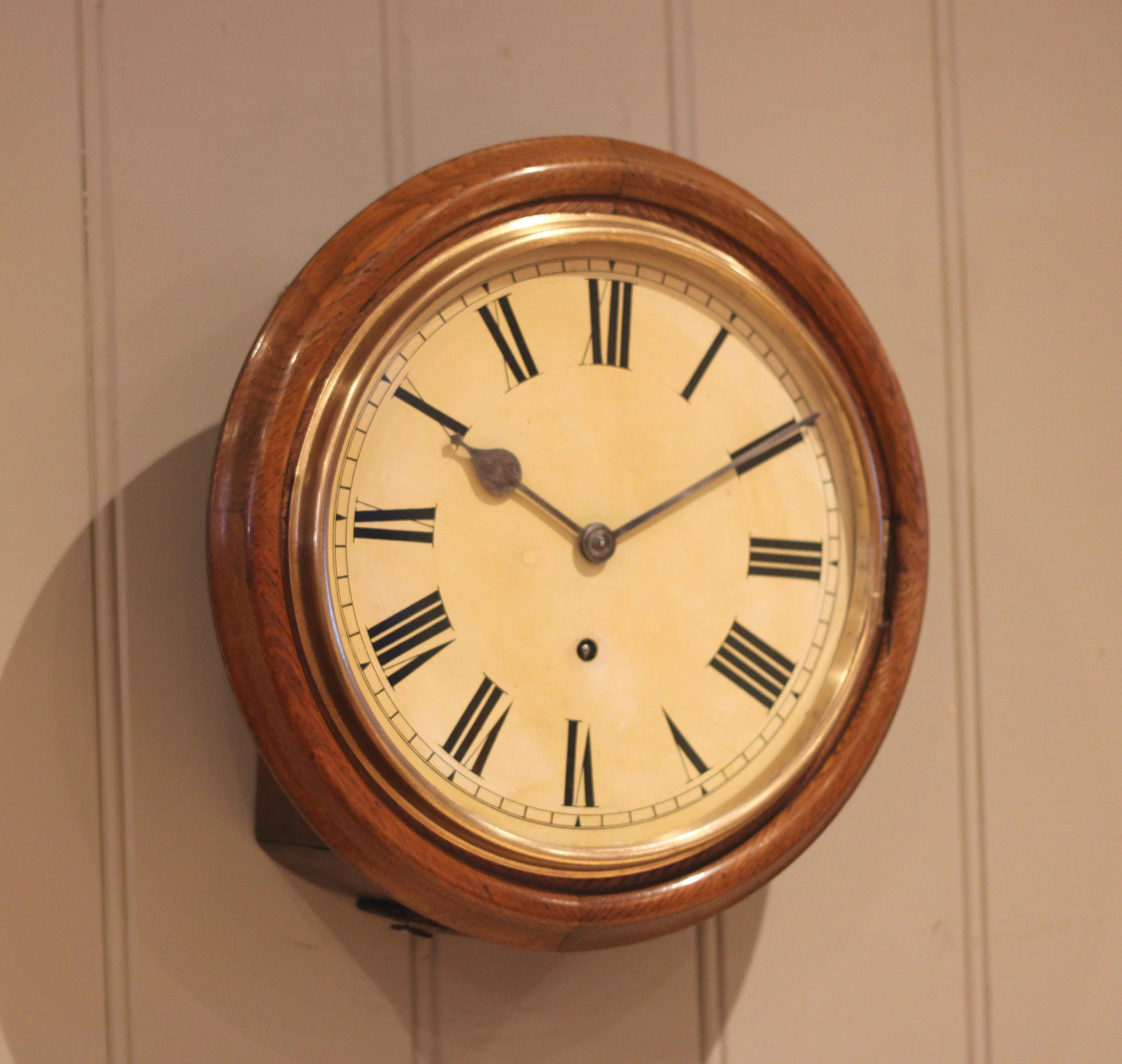 Oak 10" Dial Clock
