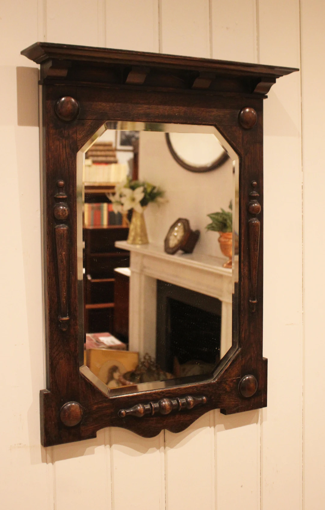 Solid Oak Wall Mirror