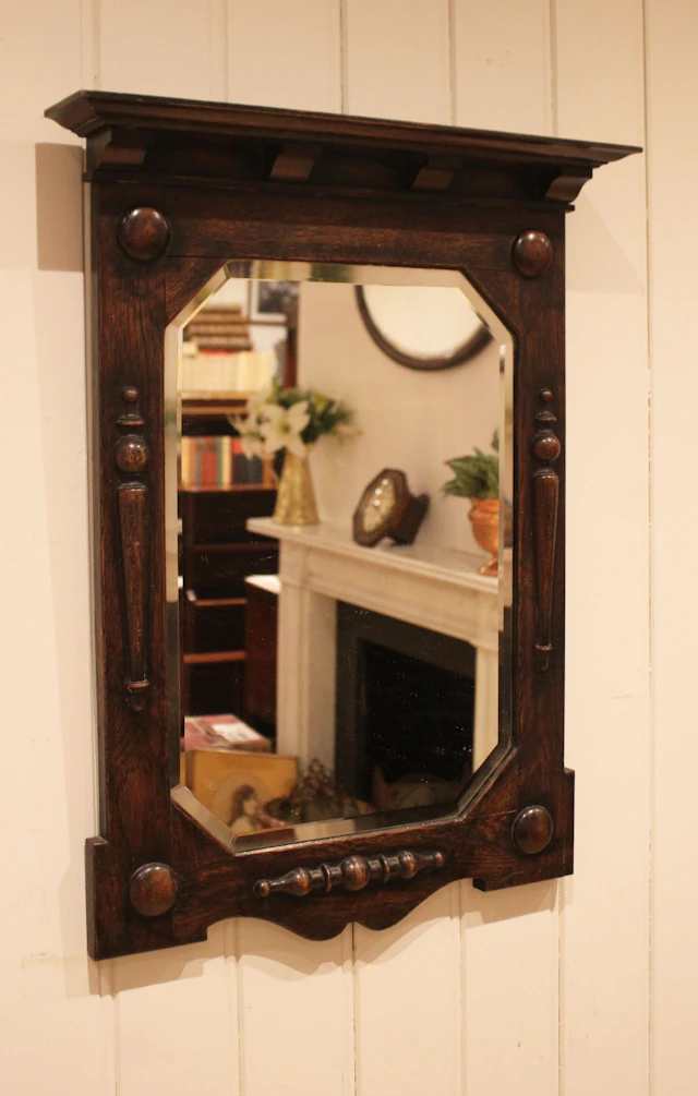 Solid Oak Wall Mirror