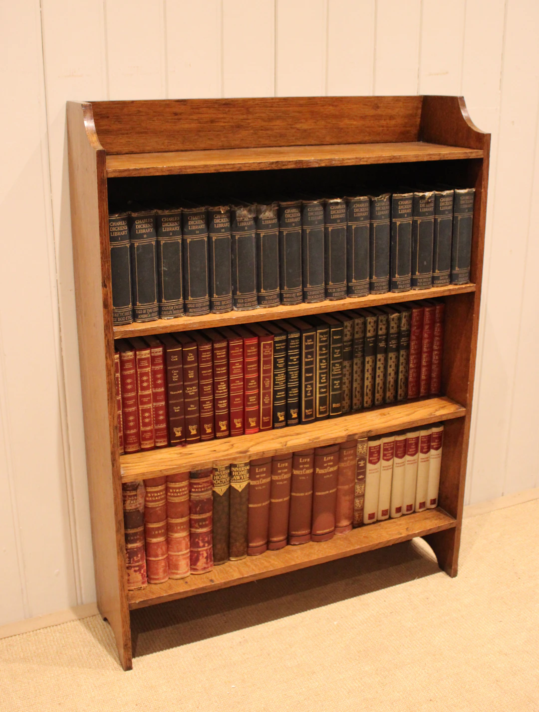 Golden Oak Open Bookcase
