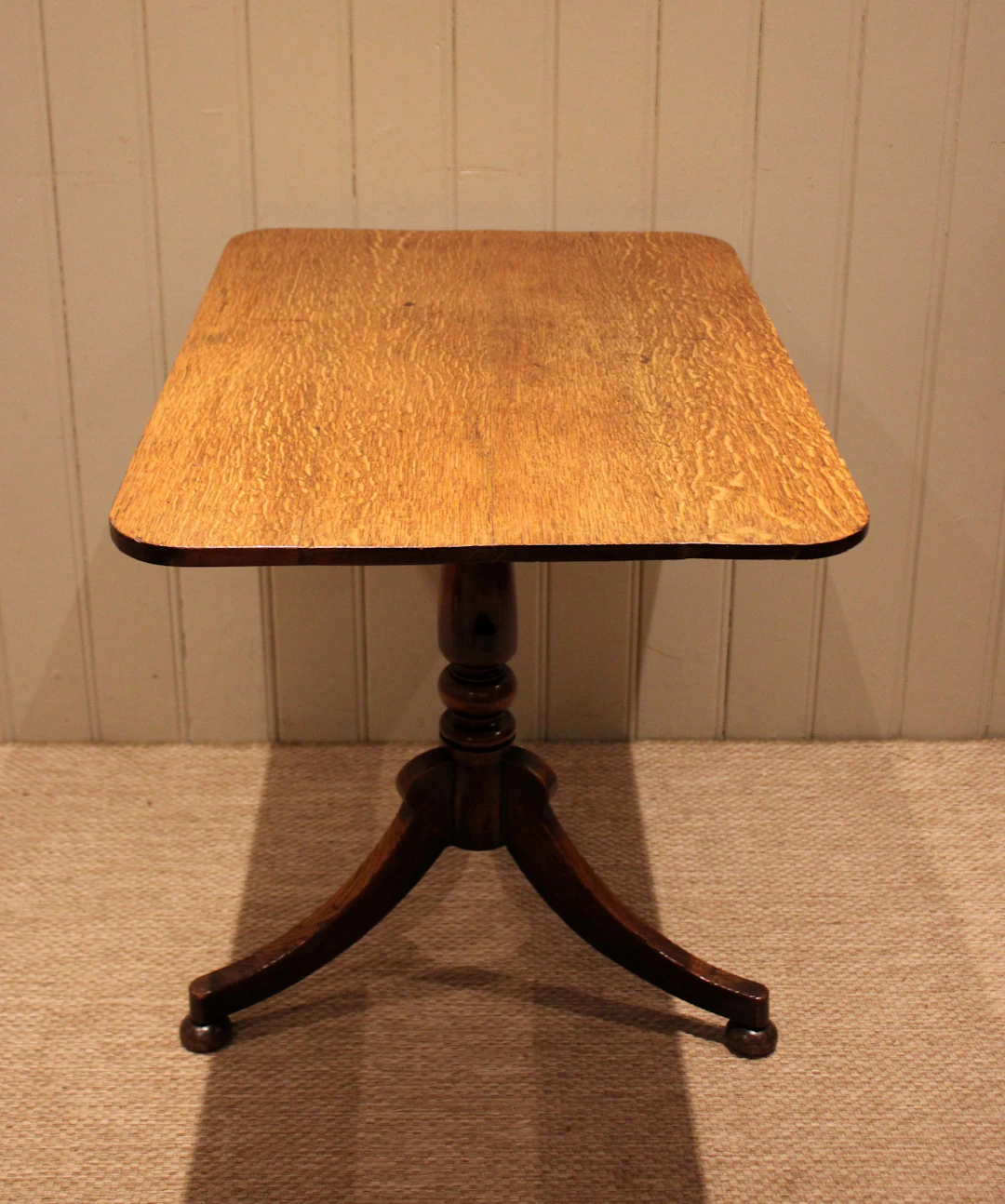 Late Georgian Oak Tilt Top Table