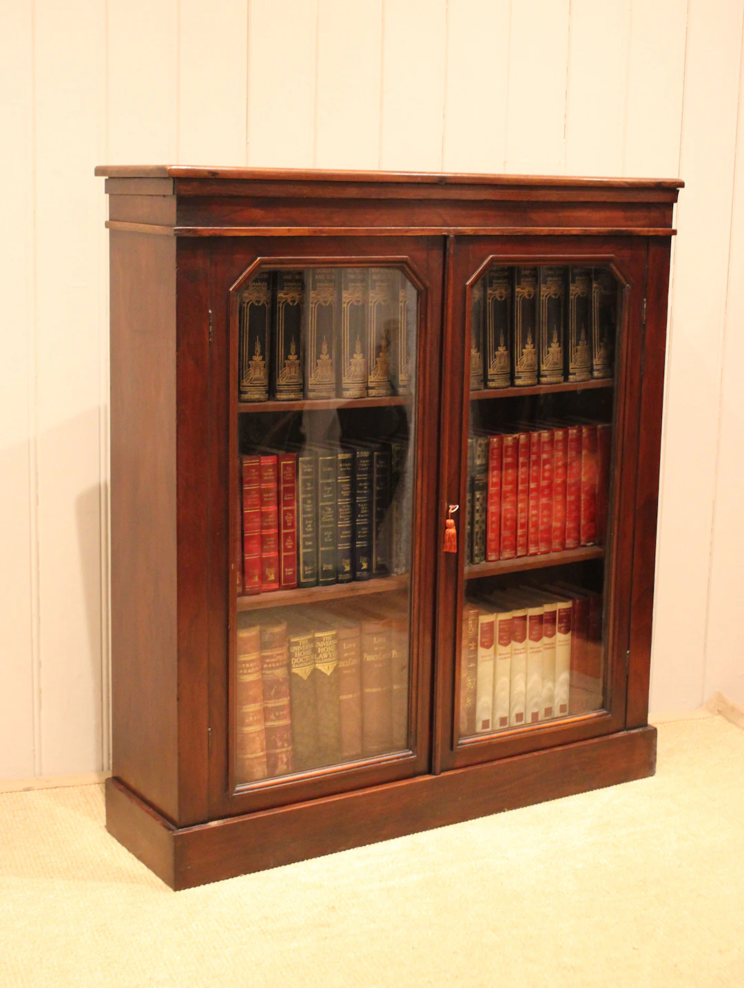 Late 19th Century Mahogany Glazed Bookcase