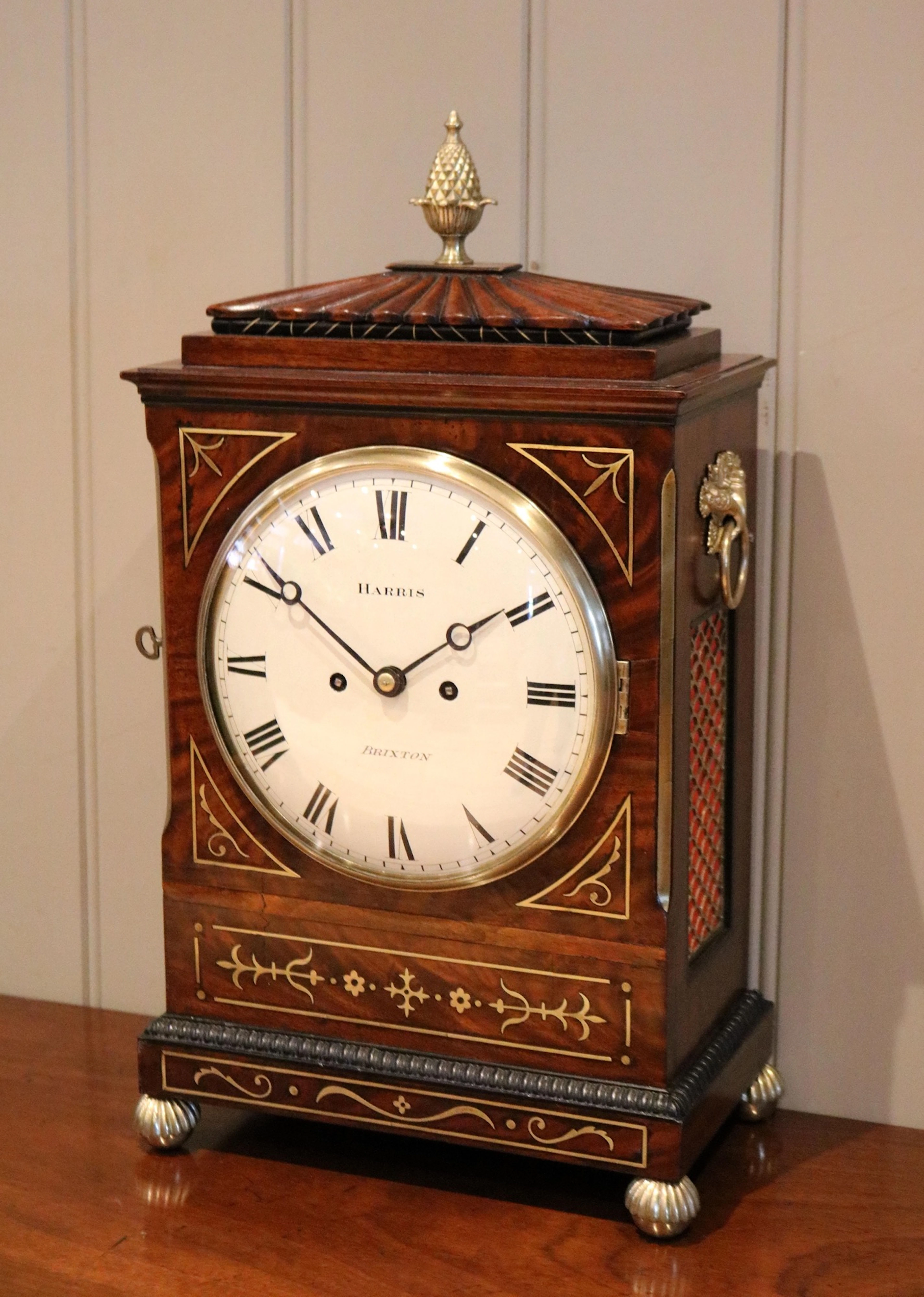 Mahogany Regency Bracket Clock