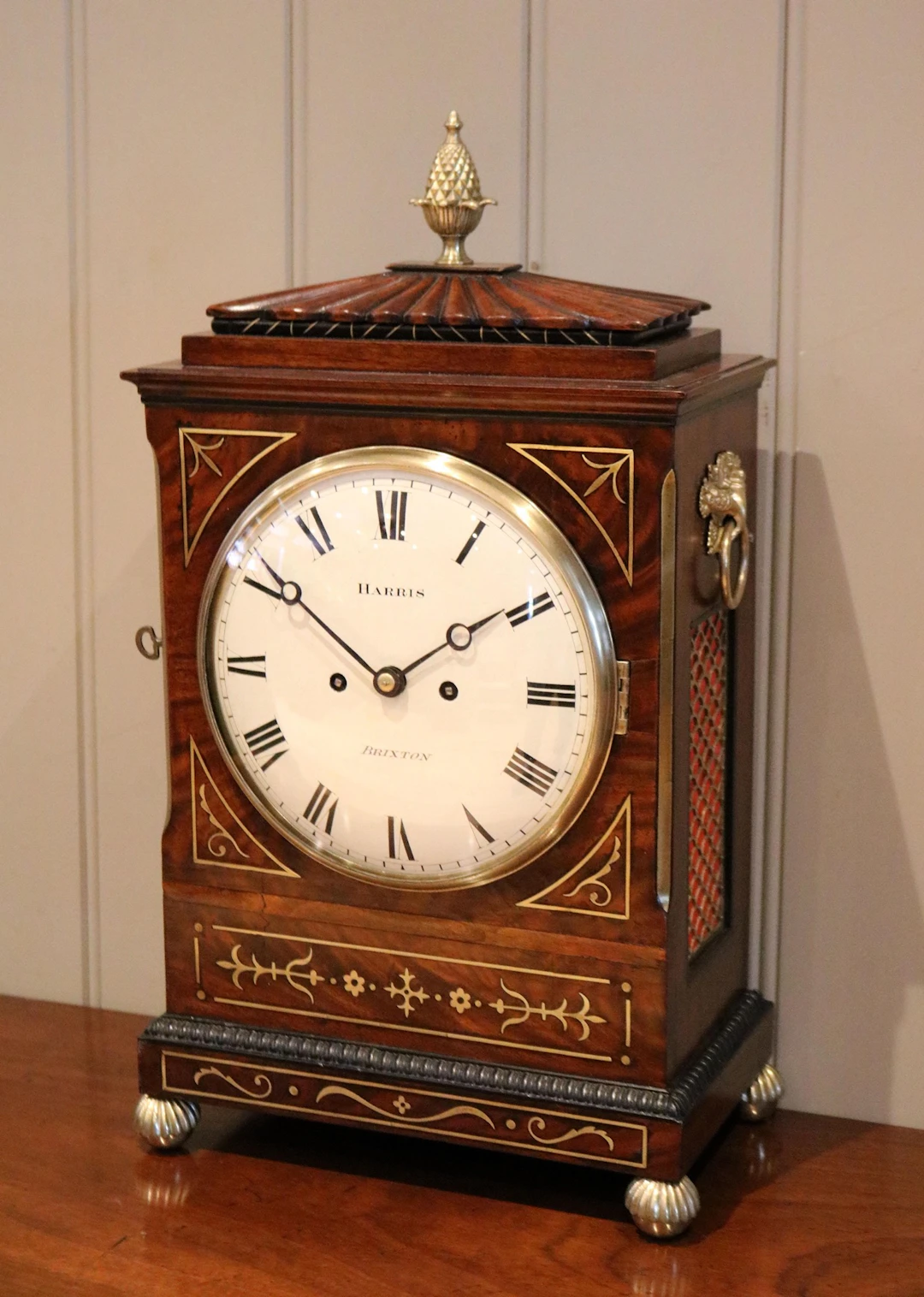 Mahogany Regency Bracket Clock