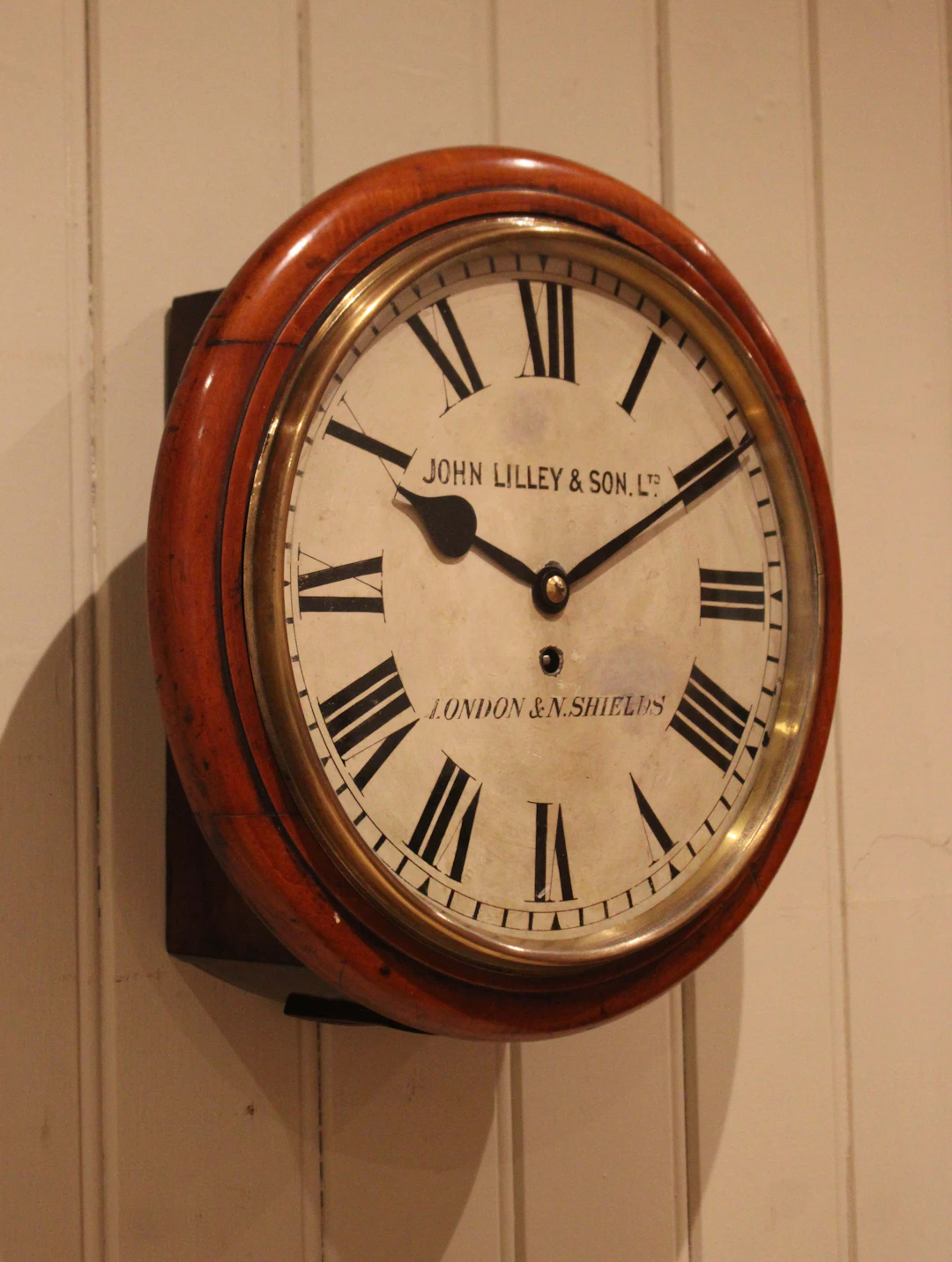 Late 19th Century Mahogany Fusee Dial clock