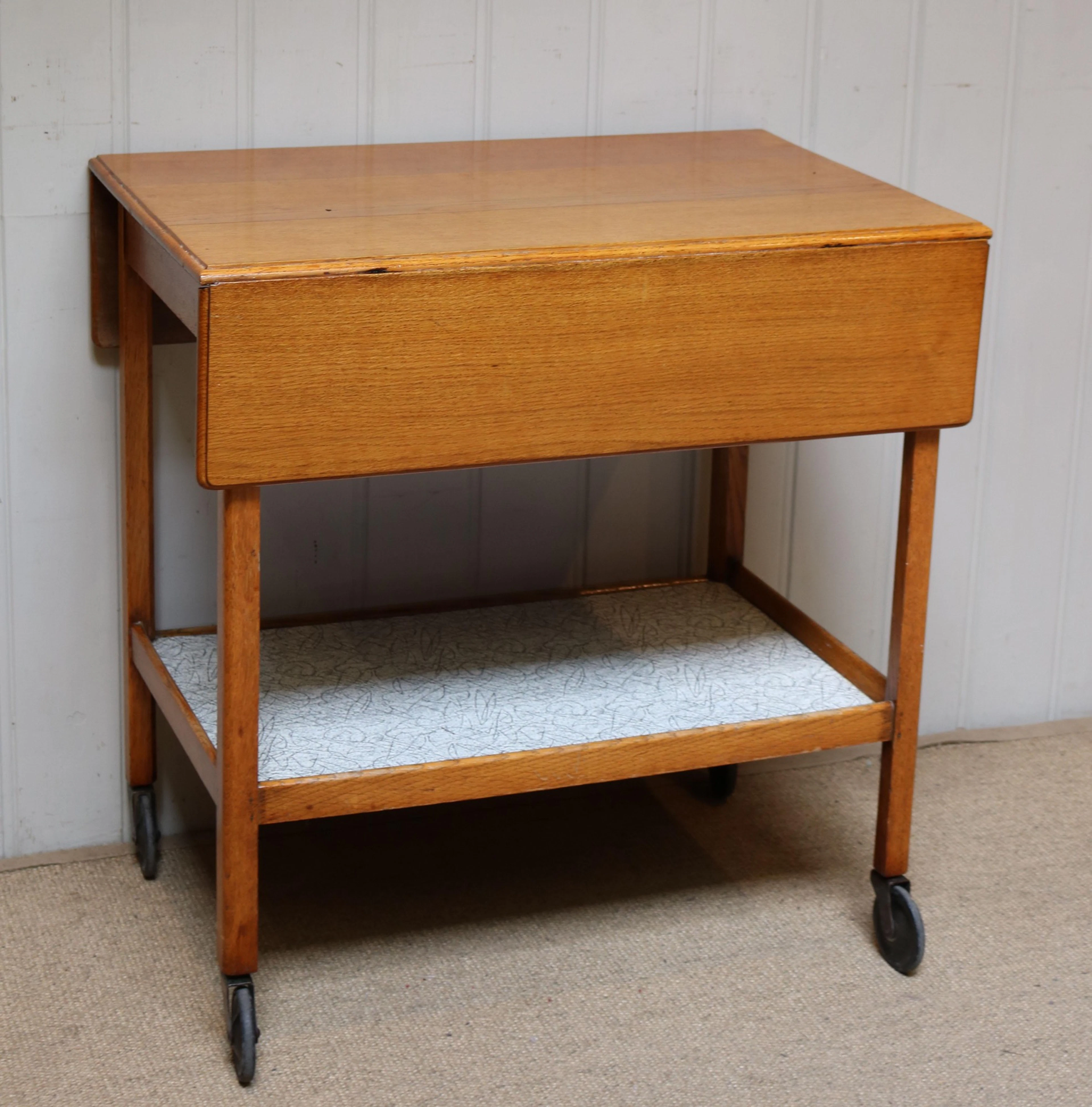Light Oak Drinks Trolley