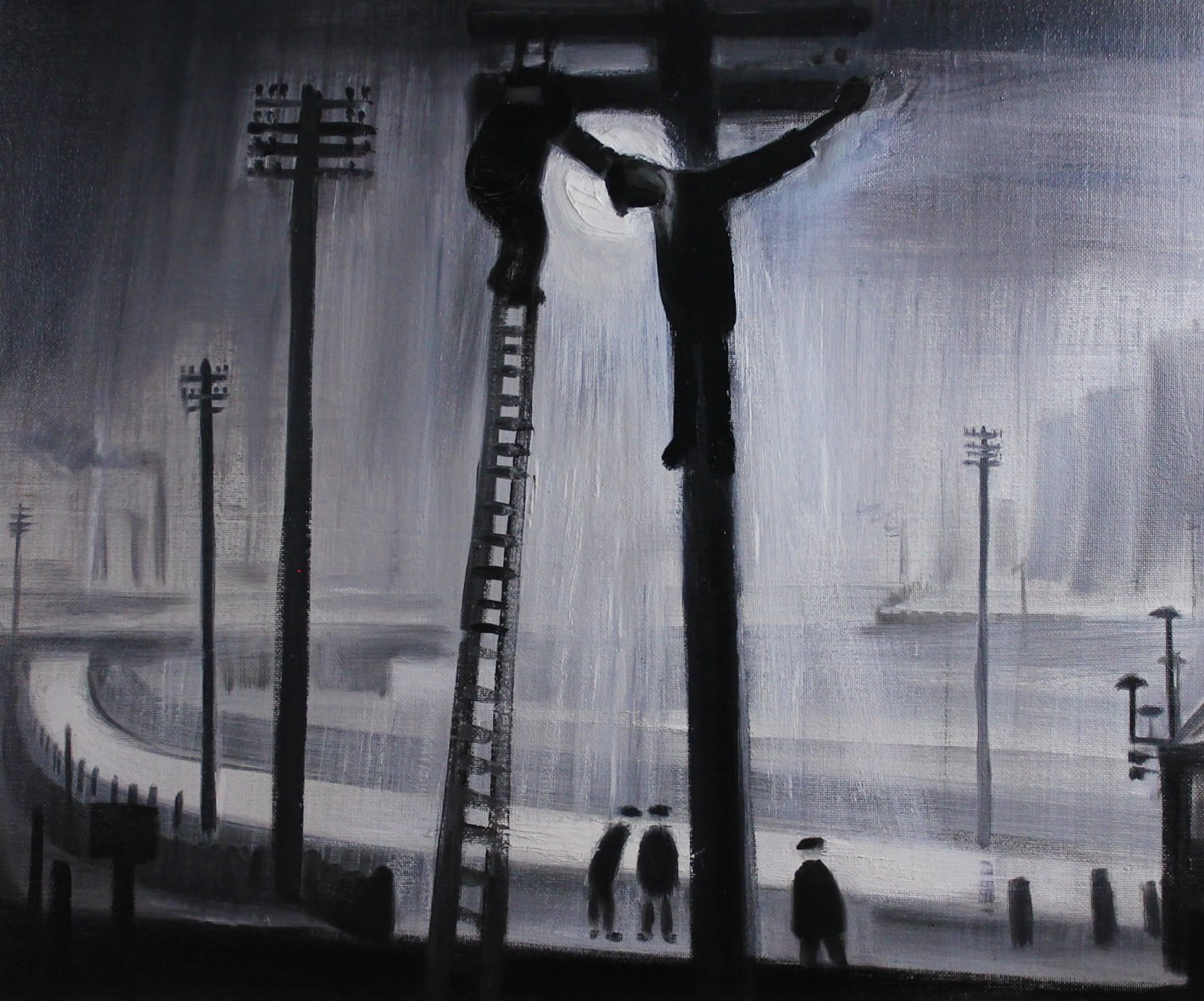 Crucifixion in Wigan by Theodore Major