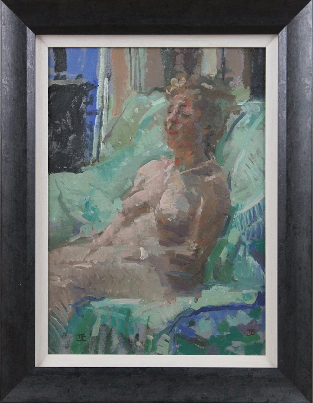 Seated nude by Tom Coates (NEAC) by Mid-Century Modern Alternatives