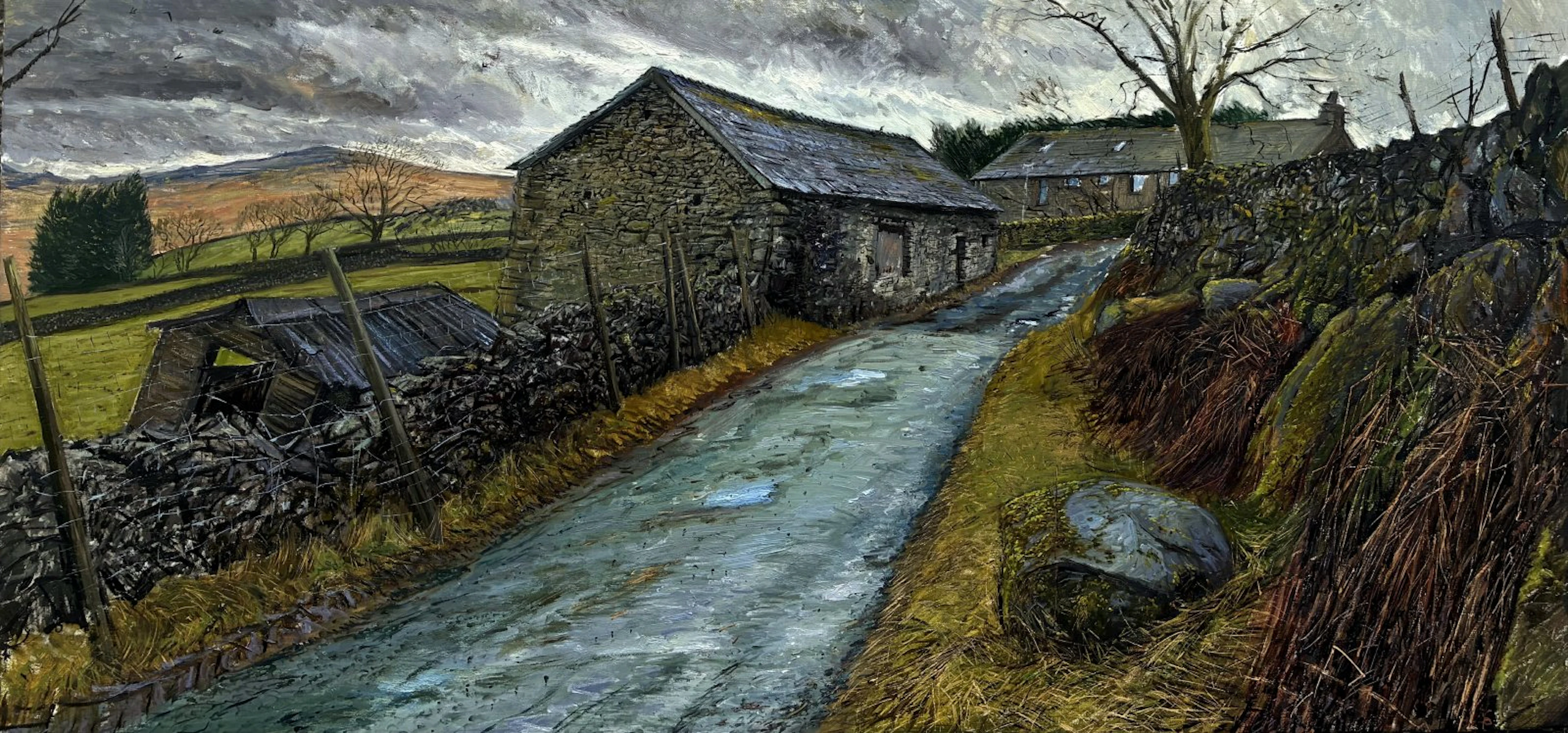 The winding winter lane by Stefan Orlowski