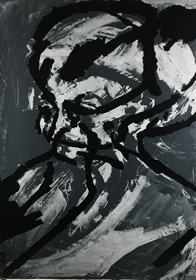 Portrait of G.B. 1966 by Frank Auerbach