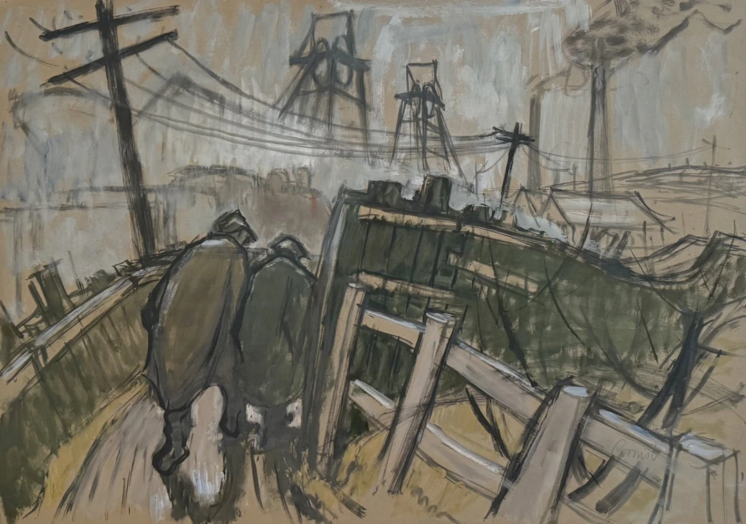 Walking to Dean and Chapter Colliery by Norman Cornish